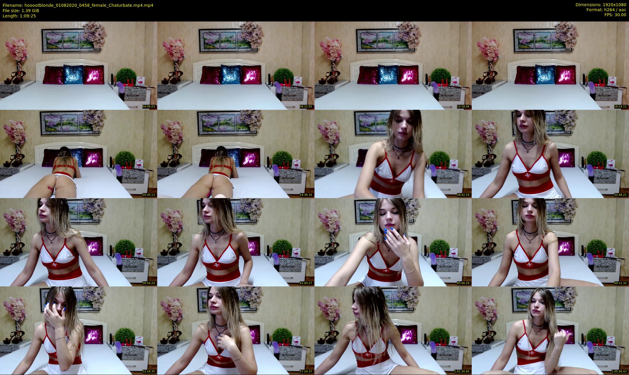 hooootblonde — 70 minute Chaturbate female cam show recording, 1080p, Aug 1, 2020