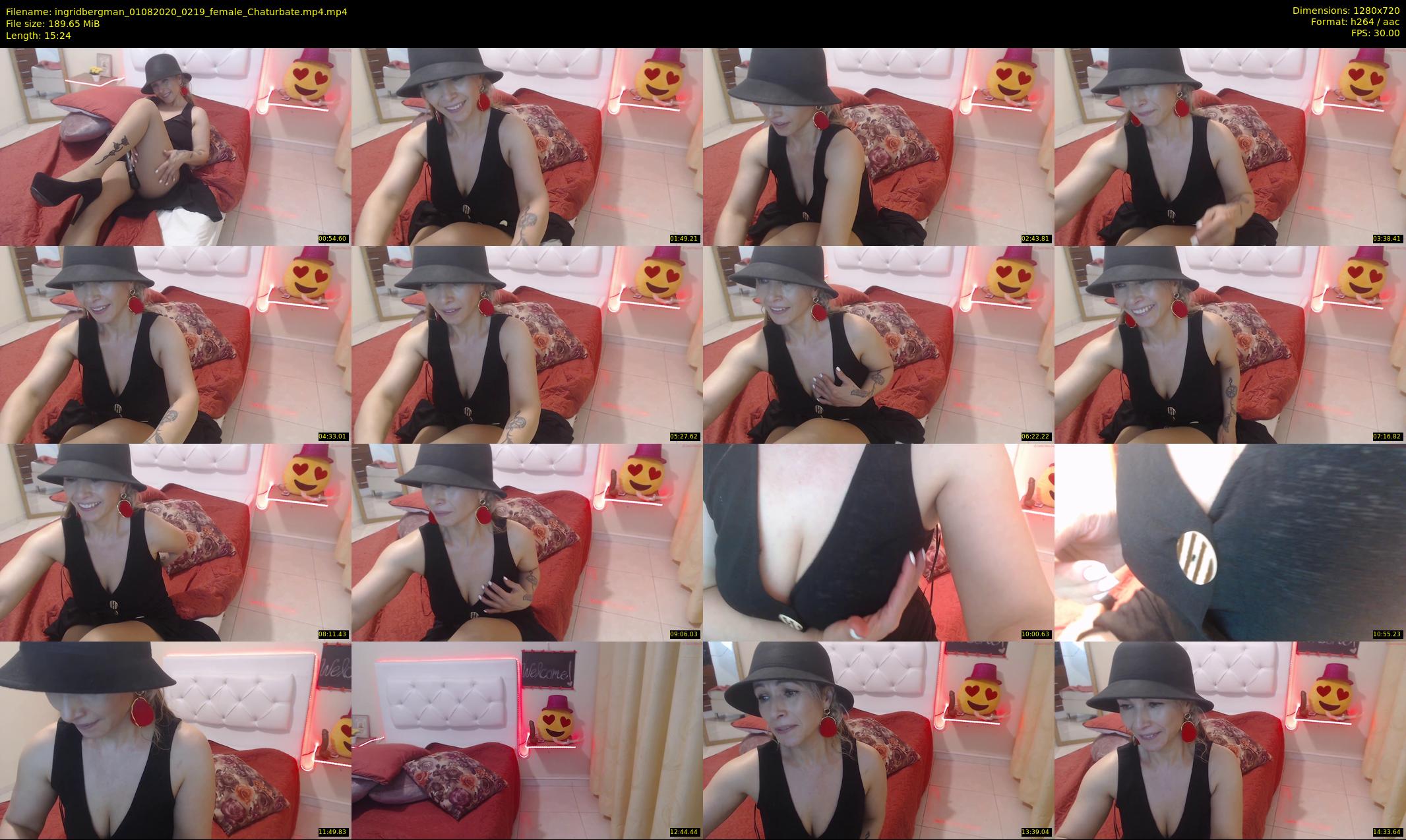 ingridbergman — 16 minute Chaturbate female cam show recording, 720p, Aug 1, 2020