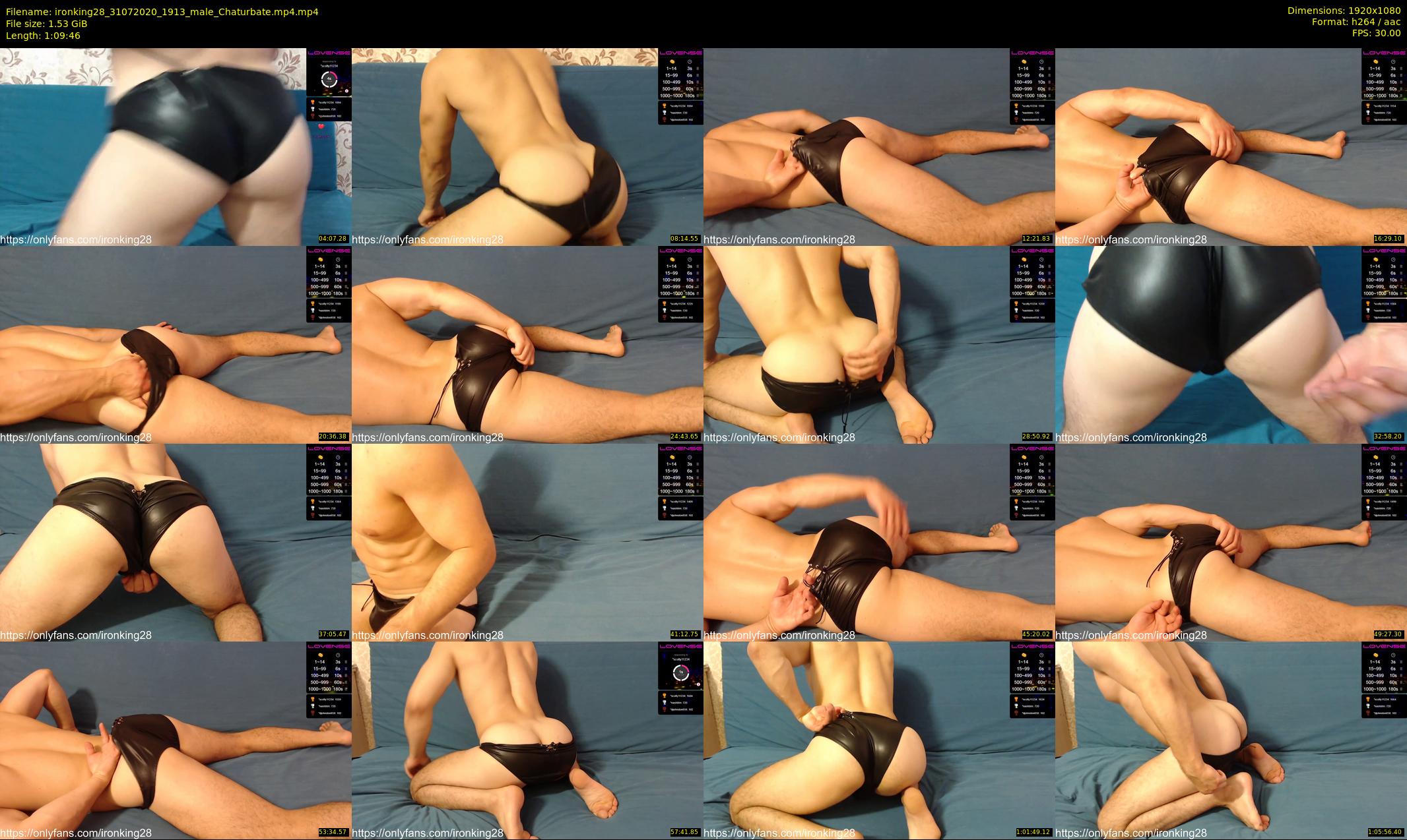 ironking28 — 70 minute Chaturbate male cam show recording, 1080p, Jul 31, 2020