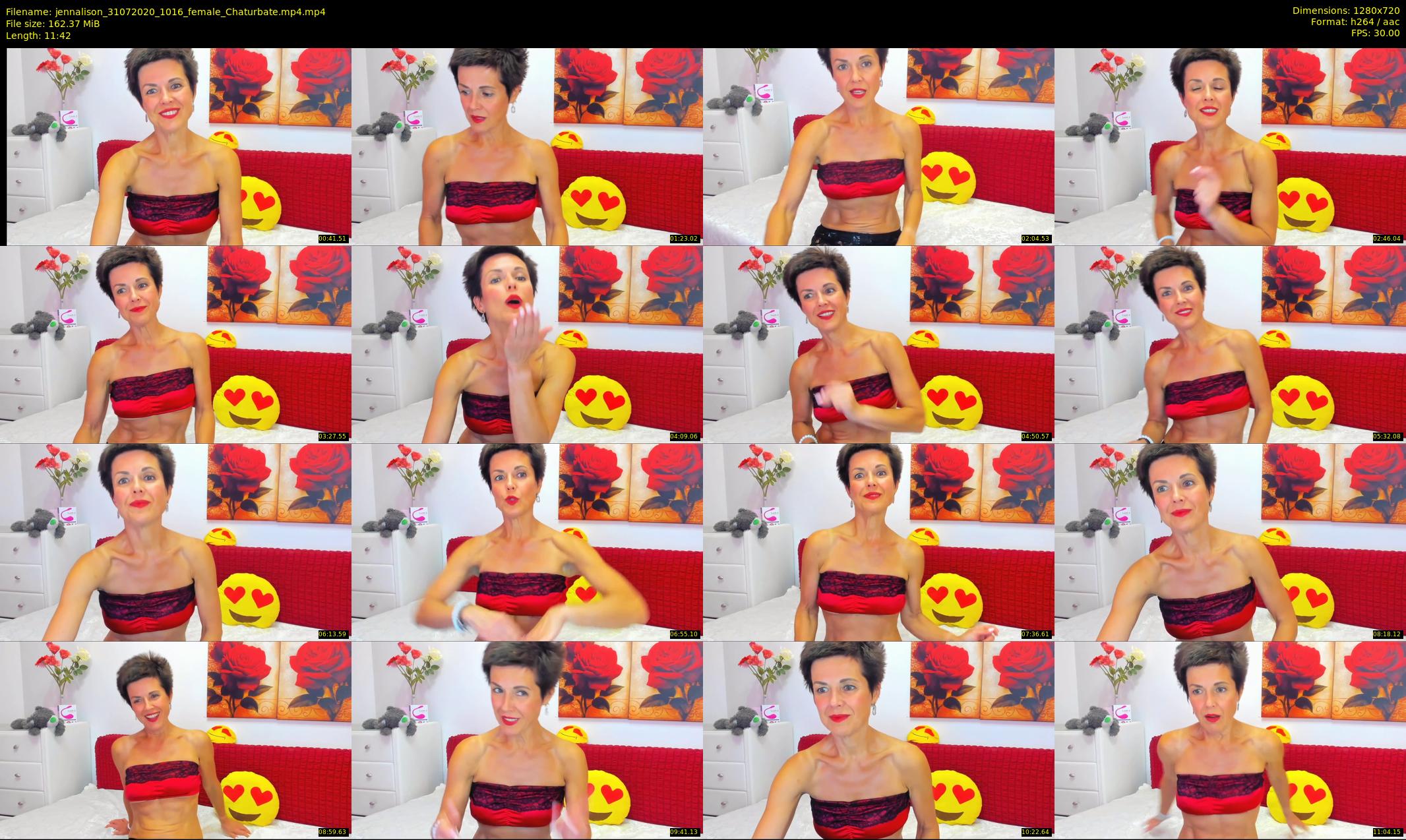 jennalison — 12 minute Chaturbate female cam show recording, 720p, Jul 31, 2020