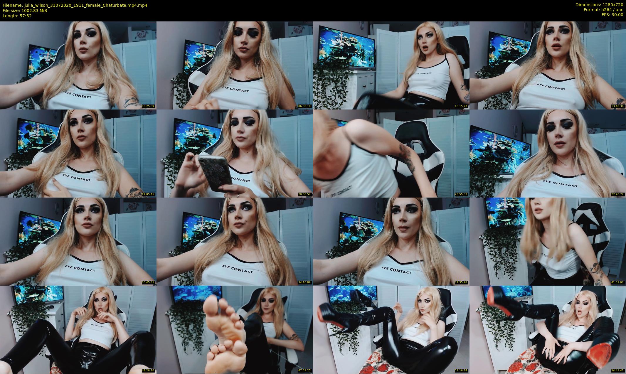 julia_wilson — 58 minute Chaturbate female cam show recording, 720p, Jul 31, 2020