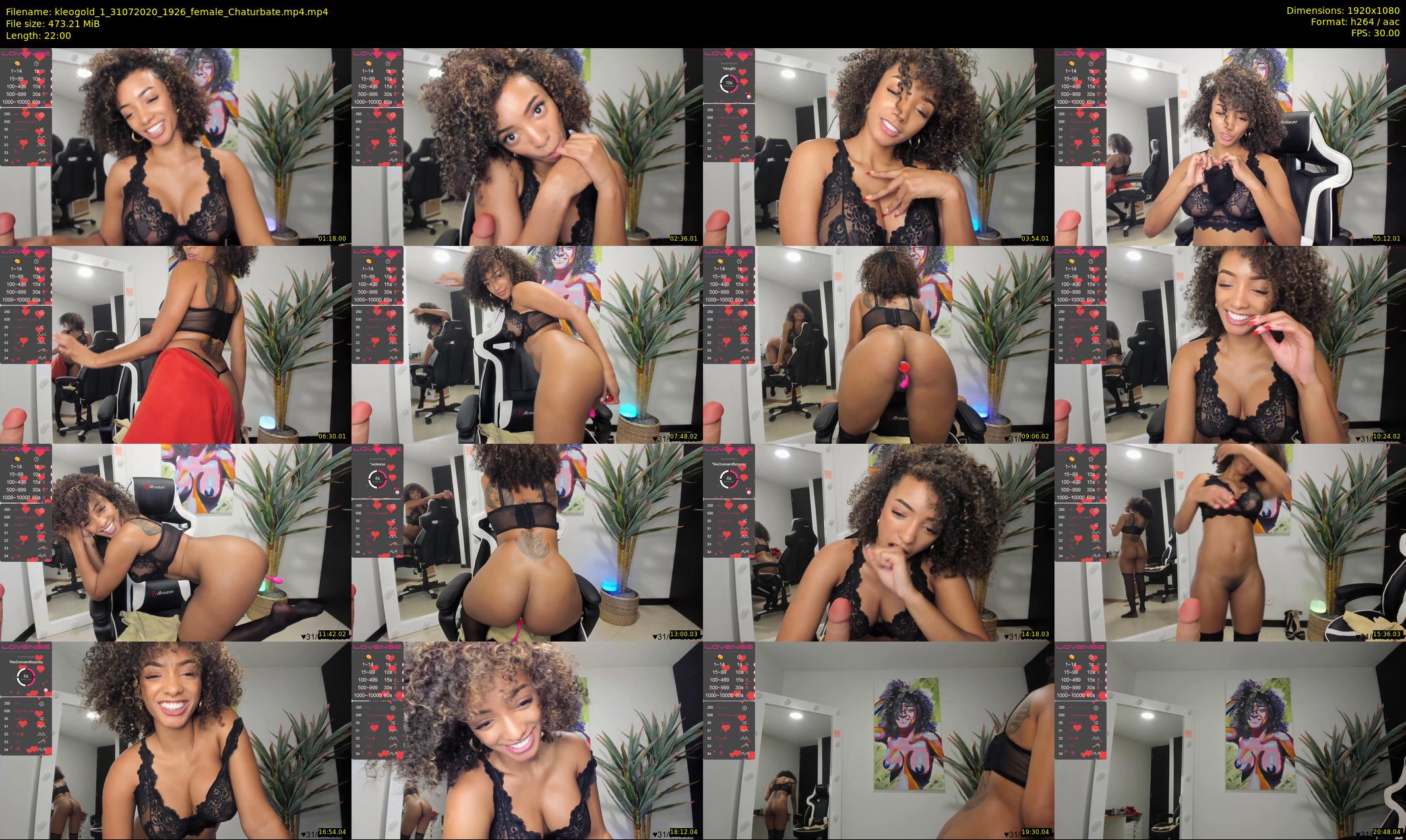 kleogold_1 — 22 minute Chaturbate female cam show recording, 1080p, Jul 31, 2020