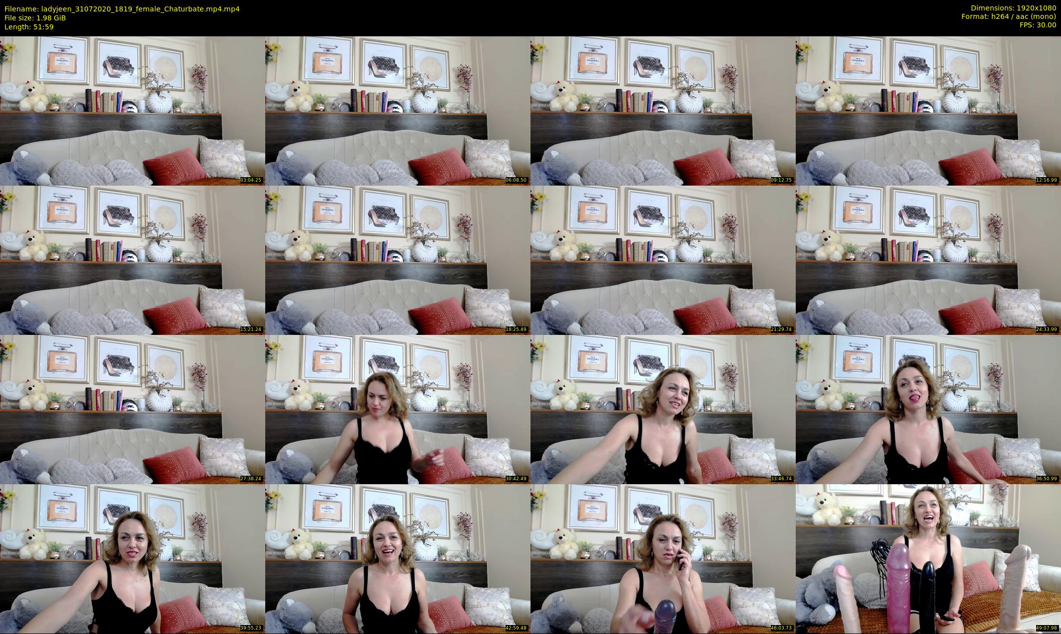 ladyjeen — 52 minute Chaturbate female cam show recording, 1080p, Jul 31, 2020
