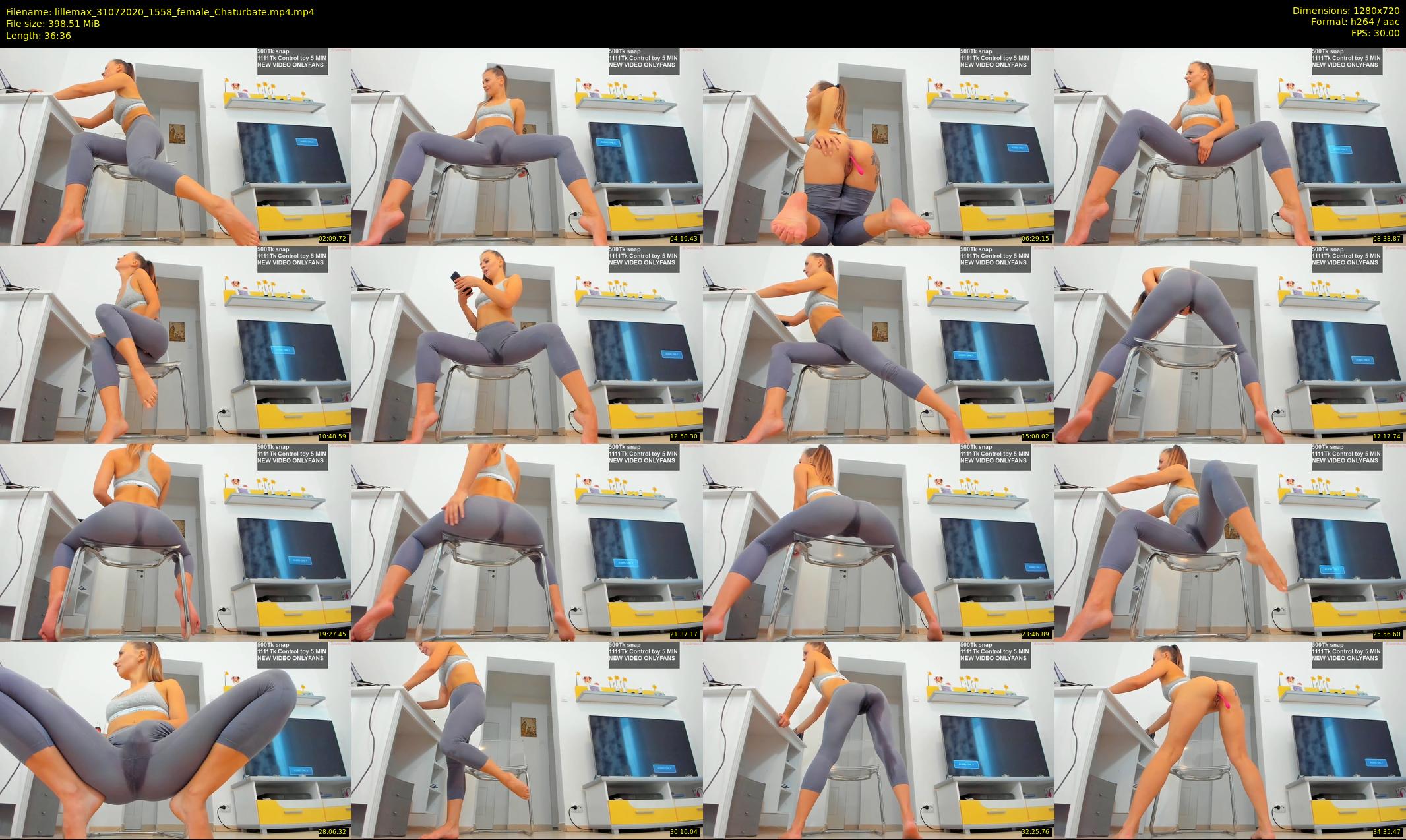 lillemax — 37 minute Chaturbate female cam show recording, 720p, Jul 31, 2020