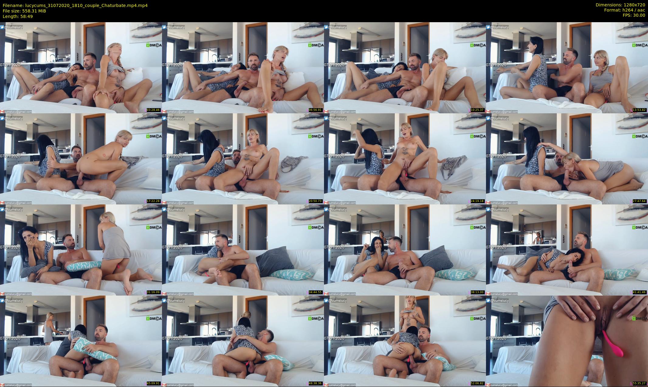 lucycums — 59 minute Chaturbate couple cam show recording, 720p, Jul 31, 2020