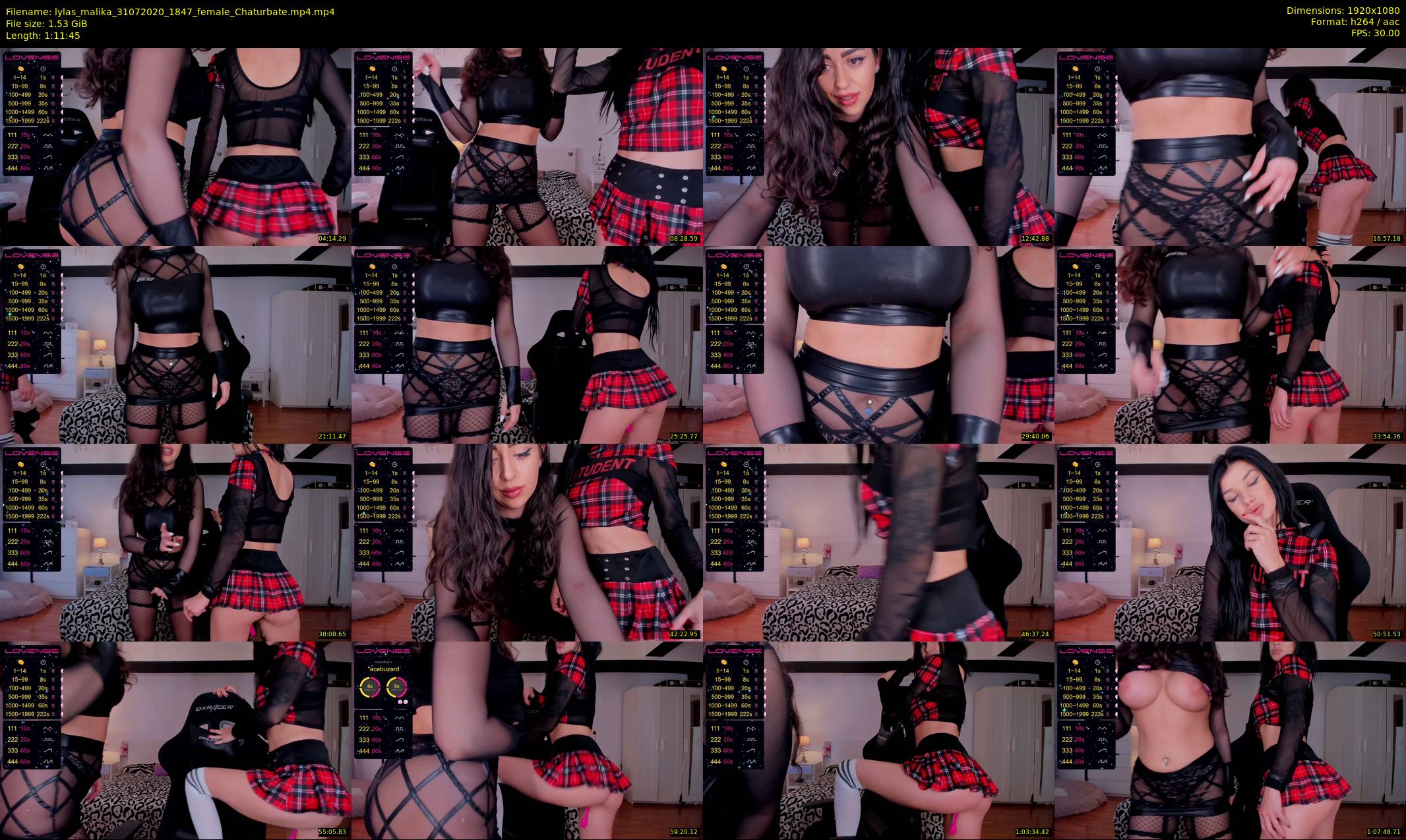 lylas_malika — 72 minute Chaturbate female cam show recording, 1080p, Jul 31, 2020