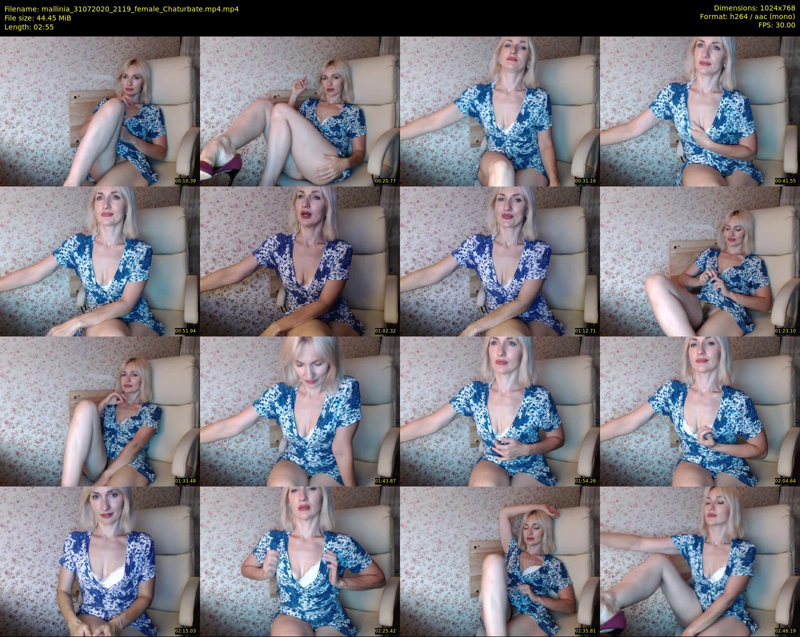 mallinia — 3 minute Chaturbate female cam show recording, 720p, Jul 31, 2020