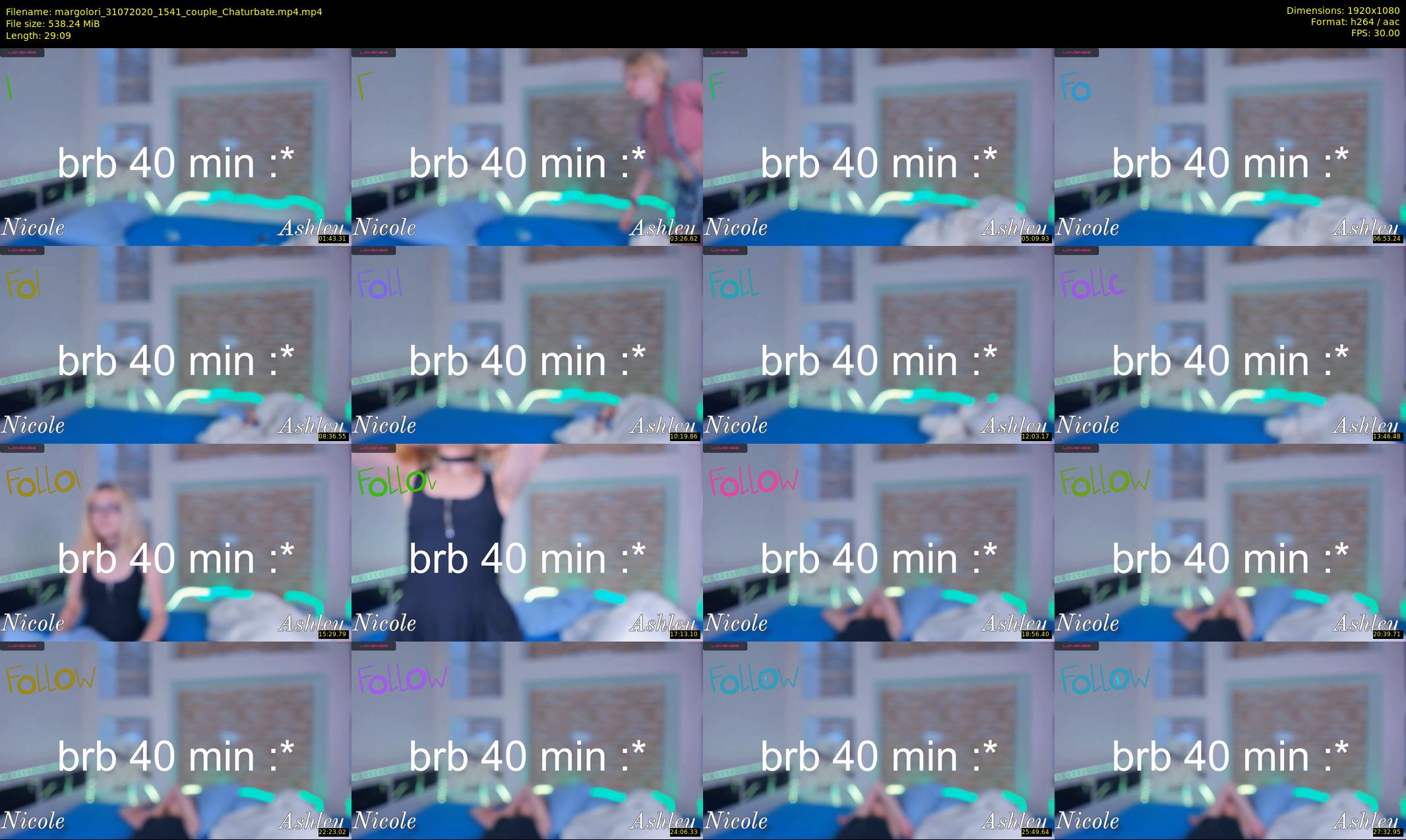 margolori — 30 minute Chaturbate couple cam show recording, 1080p, Jul 31, 2020