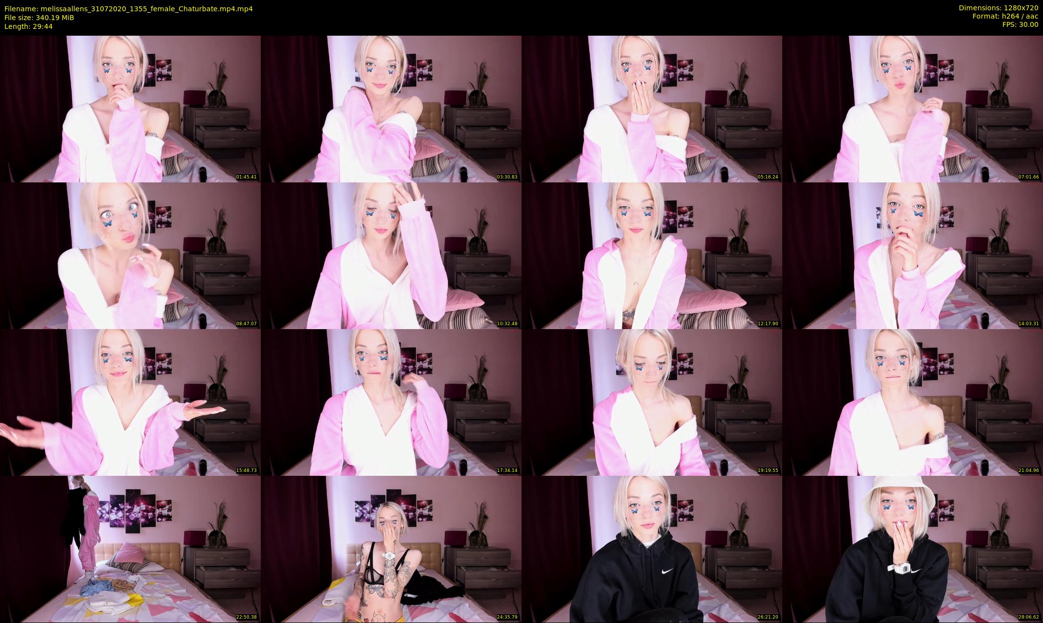 melissaallens — 30 minute Chaturbate female cam show recording, 720p, Jul 31, 2020
