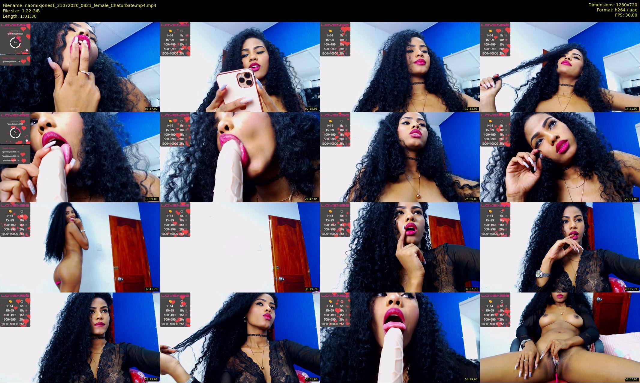 naomixjones1 — 62 minute Chaturbate female cam show recording, 720p, Jul 31, 2020