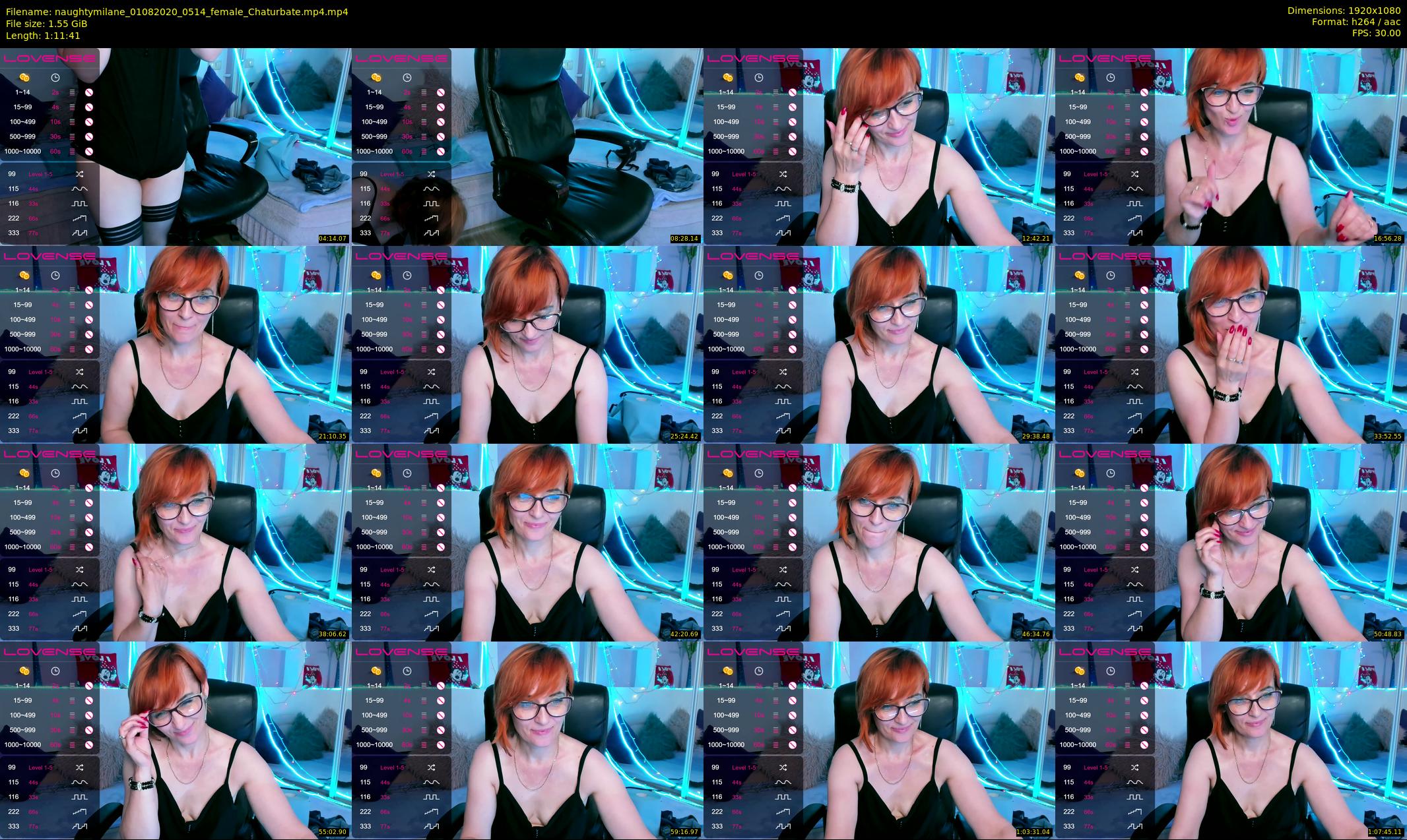 naughtymilane — 72 minute Chaturbate female cam show recording, 1080p, Aug 1, 2020