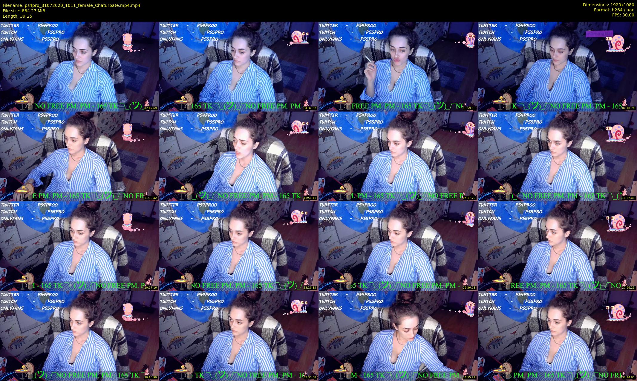 ps4pro — 40 minute Chaturbate female cam show recording, 1080p, Jul 31, 2020
