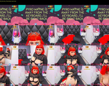pyrowayne — 54 minute Chaturbate female cam show recording, 720p, Aug 1, 2020