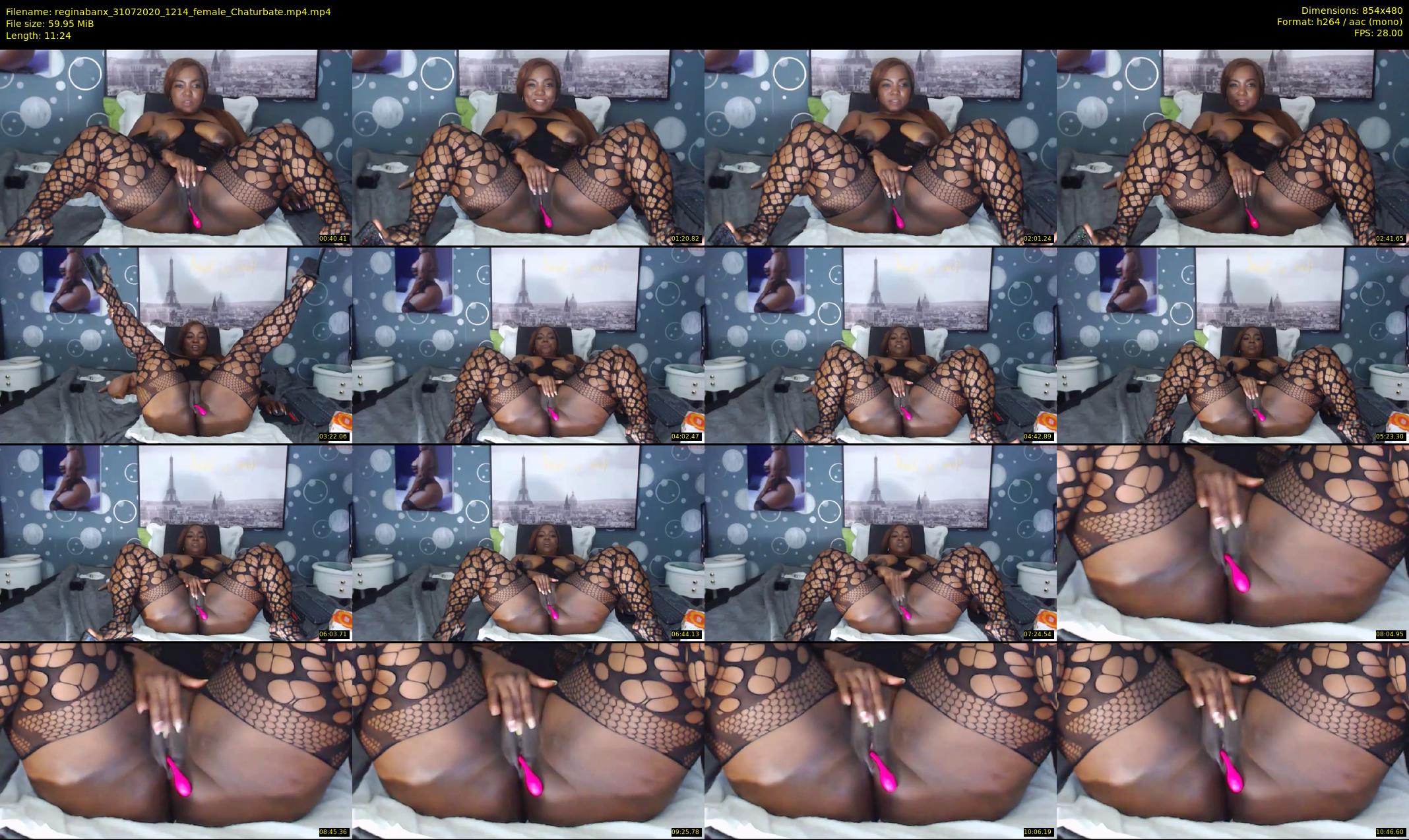 reginabanx — 12 minute Chaturbate female cam show recording, 480p, Jul 31, 2020