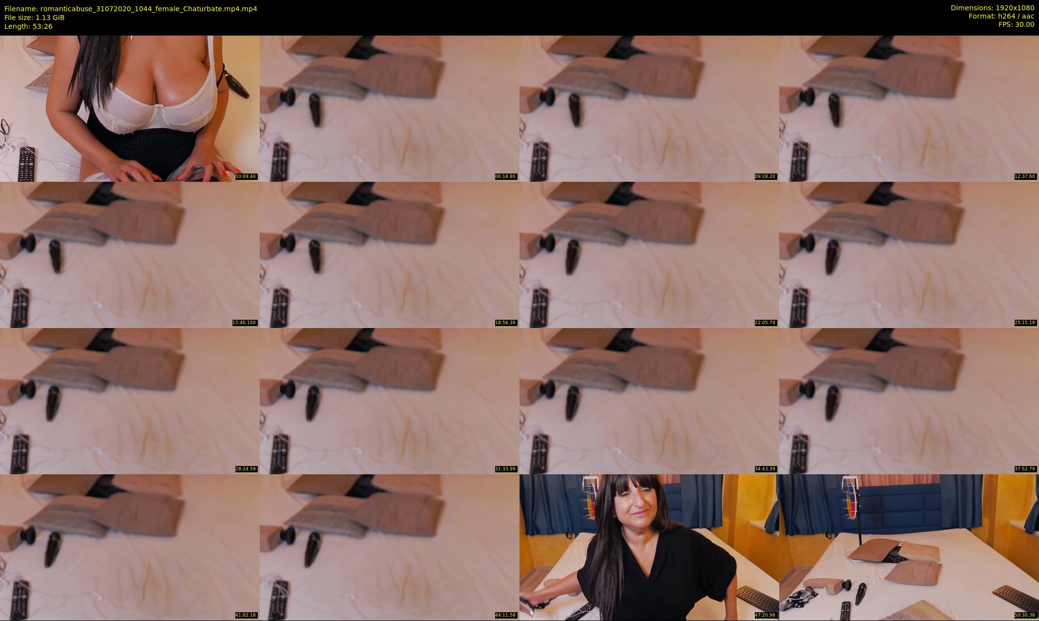 romanticabuse — 54 minute Chaturbate female cam show recording, 1080p, Jul 31, 2020