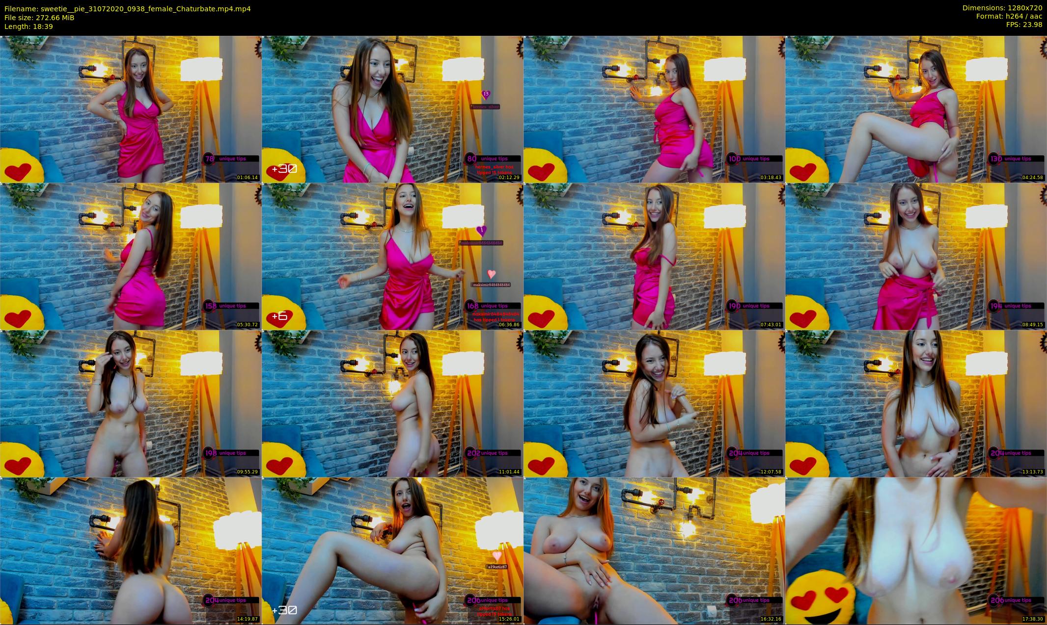 sweetie__pie — 19 minute Chaturbate female cam show recording, 720p, Jul 31, 2020