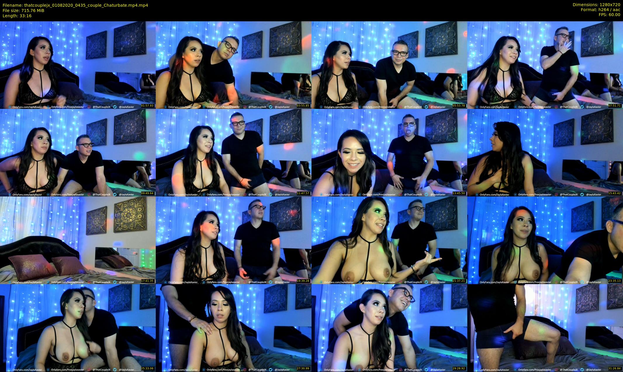 thatcouplejx — 34 minute Chaturbate couple cam show recording, 720p, Aug 1, 2020