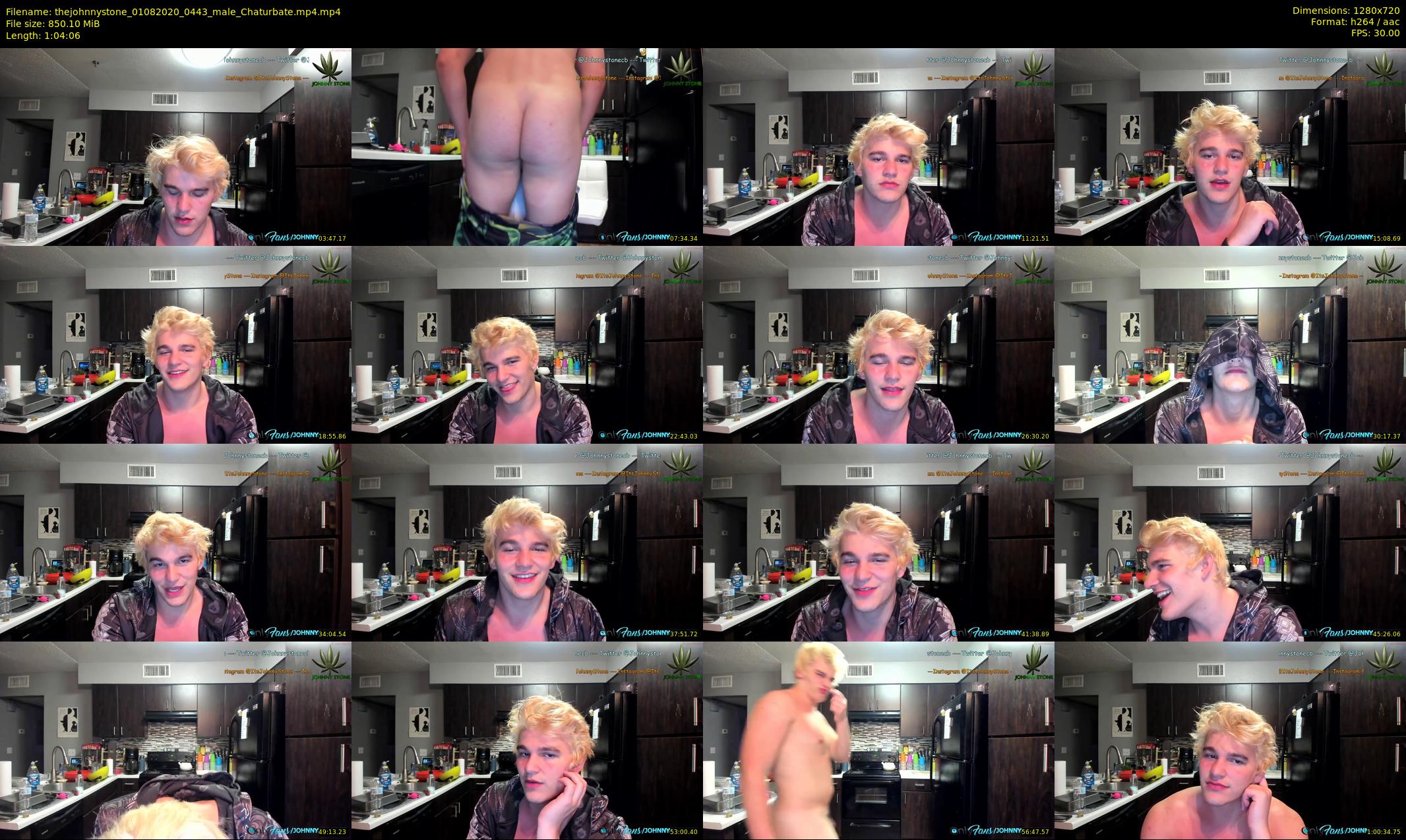 thejohnnystone — 65 minute Chaturbate male cam show recording, 720p, Aug 1, 2020