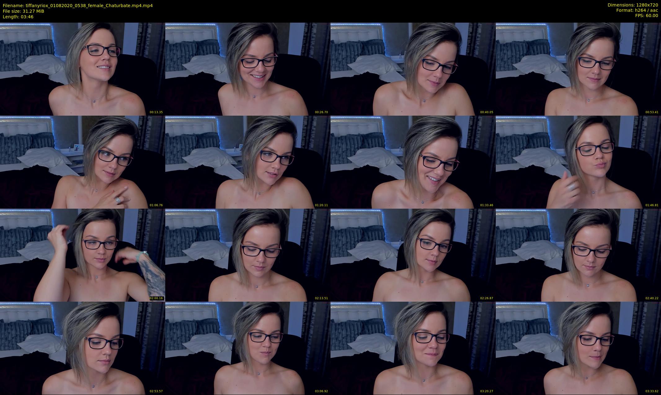 tiffanyriox — 4 minute Chaturbate female cam show recording, 720p, Aug 1, 2020