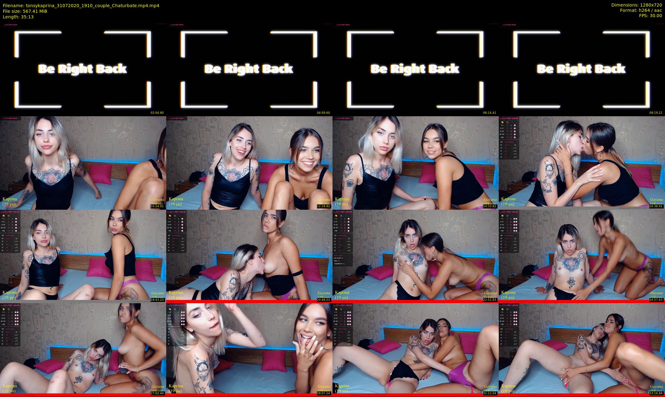 tonsykaprina — 36 minute Chaturbate couple cam show recording, 720p, Jul 31, 2020