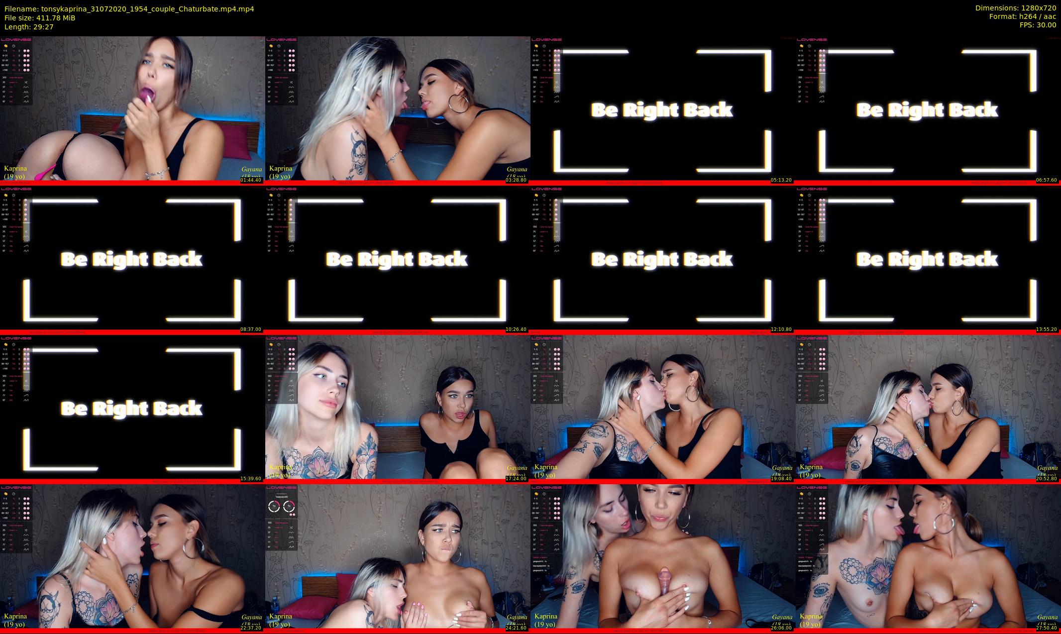 tonsykaprina — 30 minute Chaturbate couple cam show recording, 720p, Jul 31, 2020