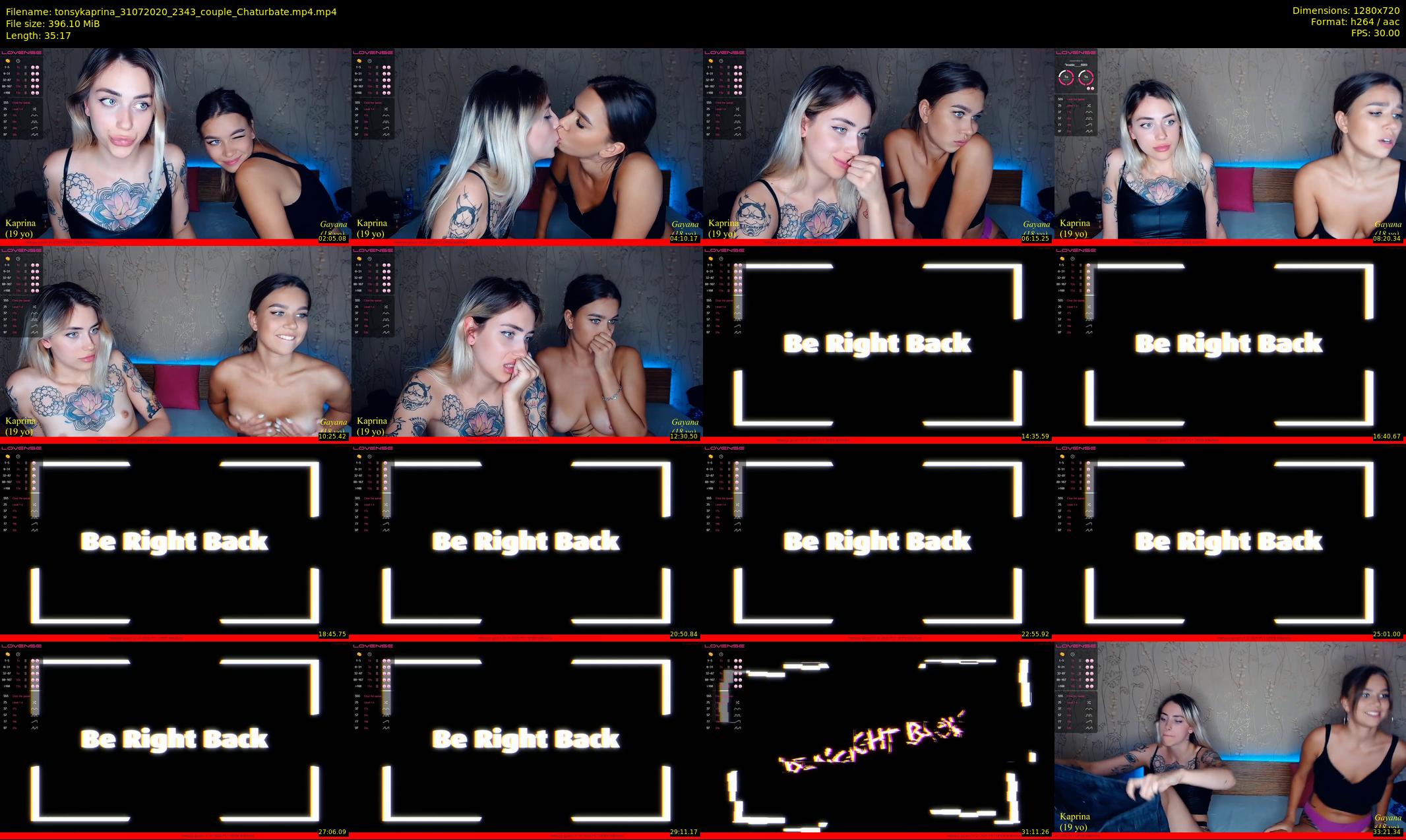 tonsykaprina — 36 minute Chaturbate couple cam show recording, 720p, Jul 31, 2020