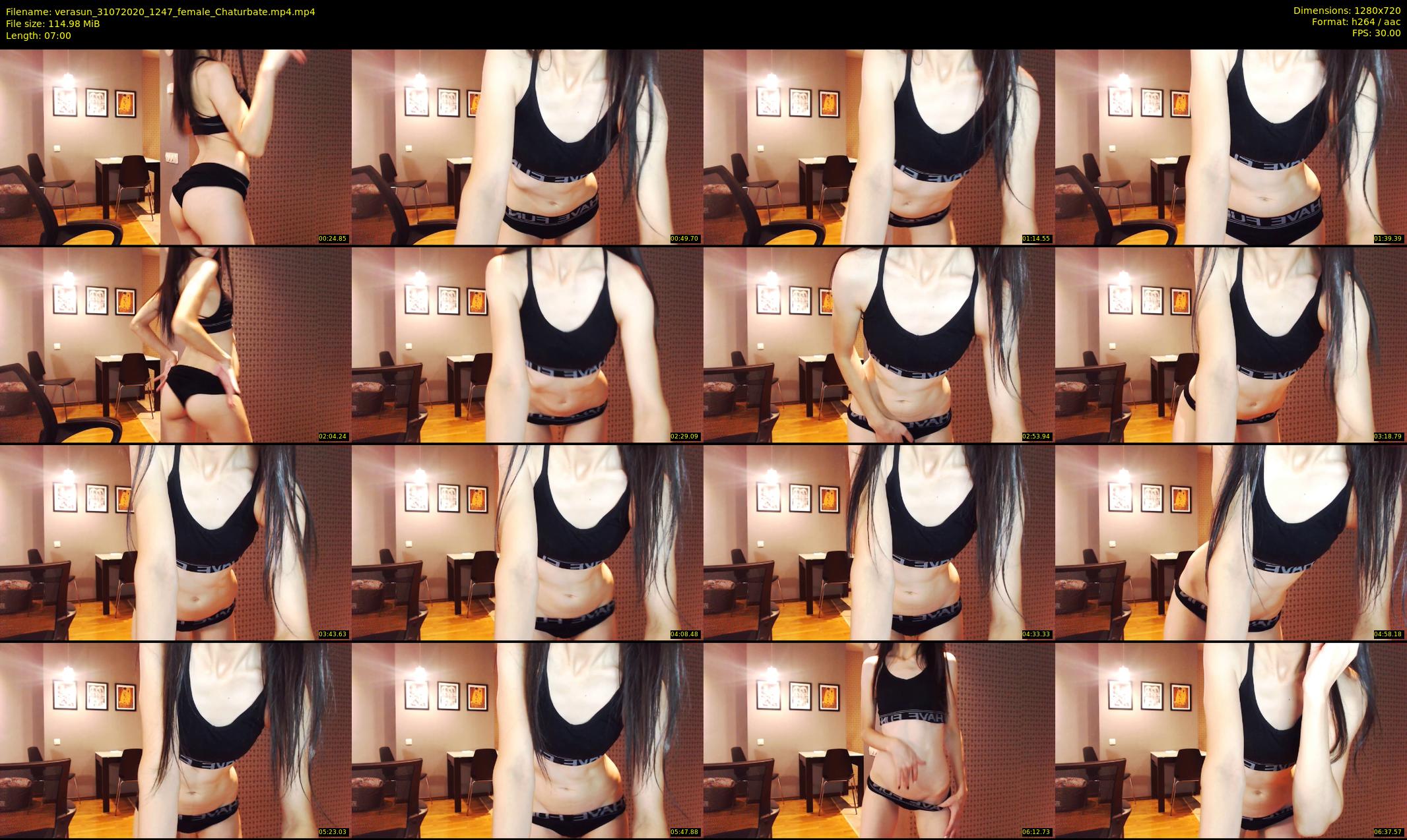 verasun — 7 minute Chaturbate female cam show recording, 720p, Jul 31, 2020