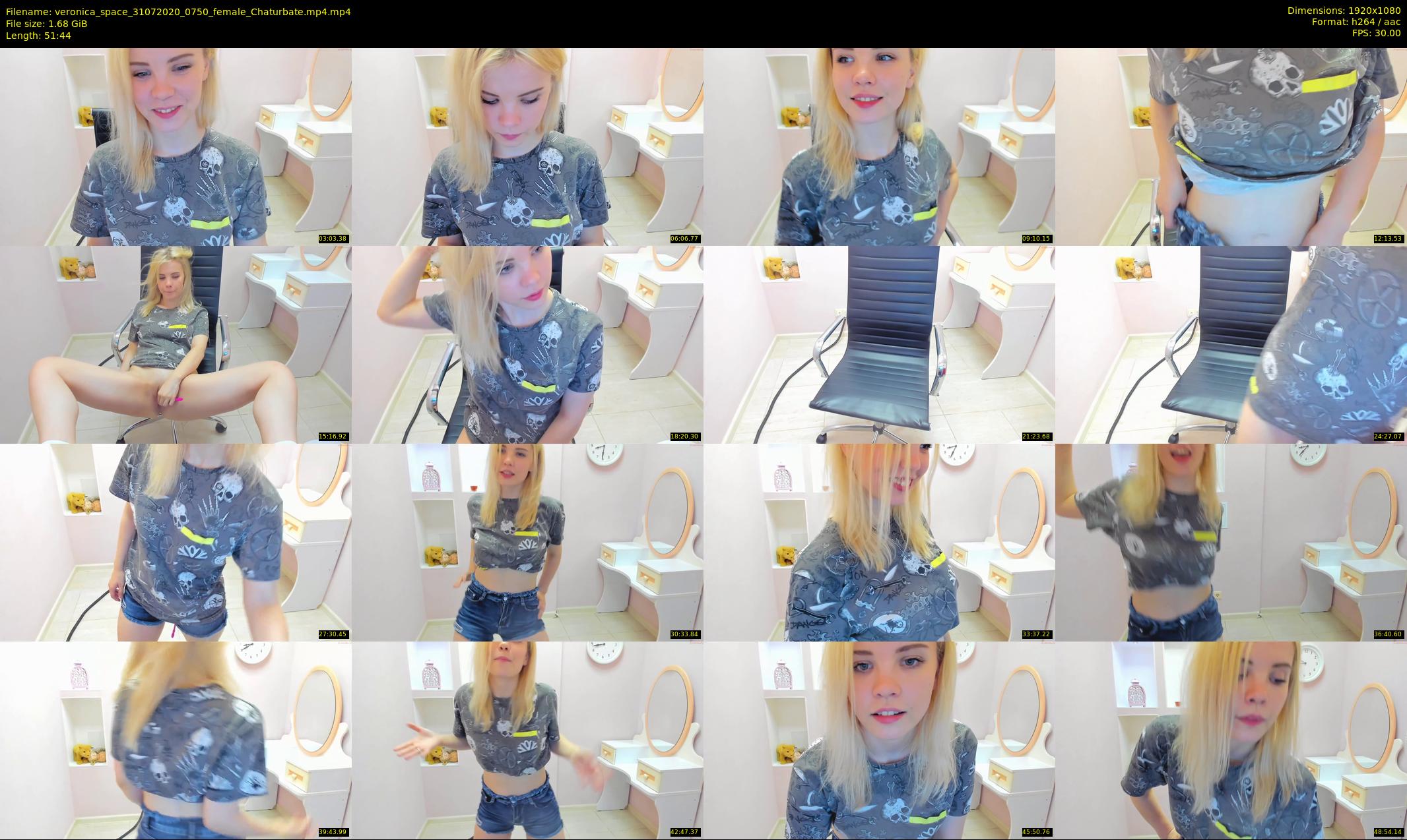 veronica_space — 52 minute Chaturbate female cam show recording, 1080p, Jul 31, 2020