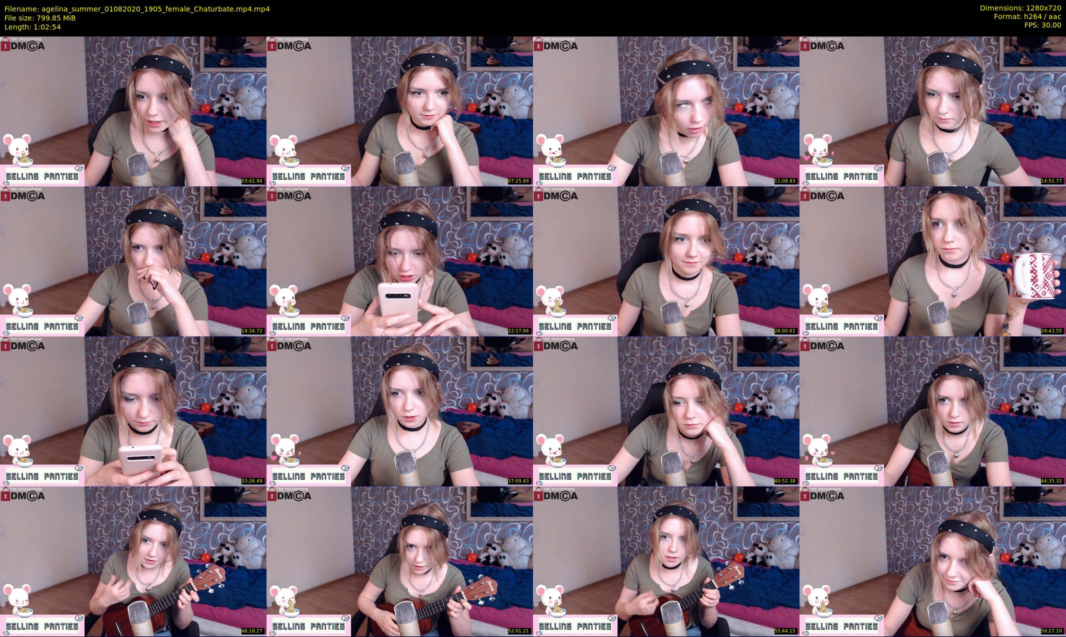agelina_summer — 63 minute Chaturbate female cam show recording, 720p, Aug 1, 2020