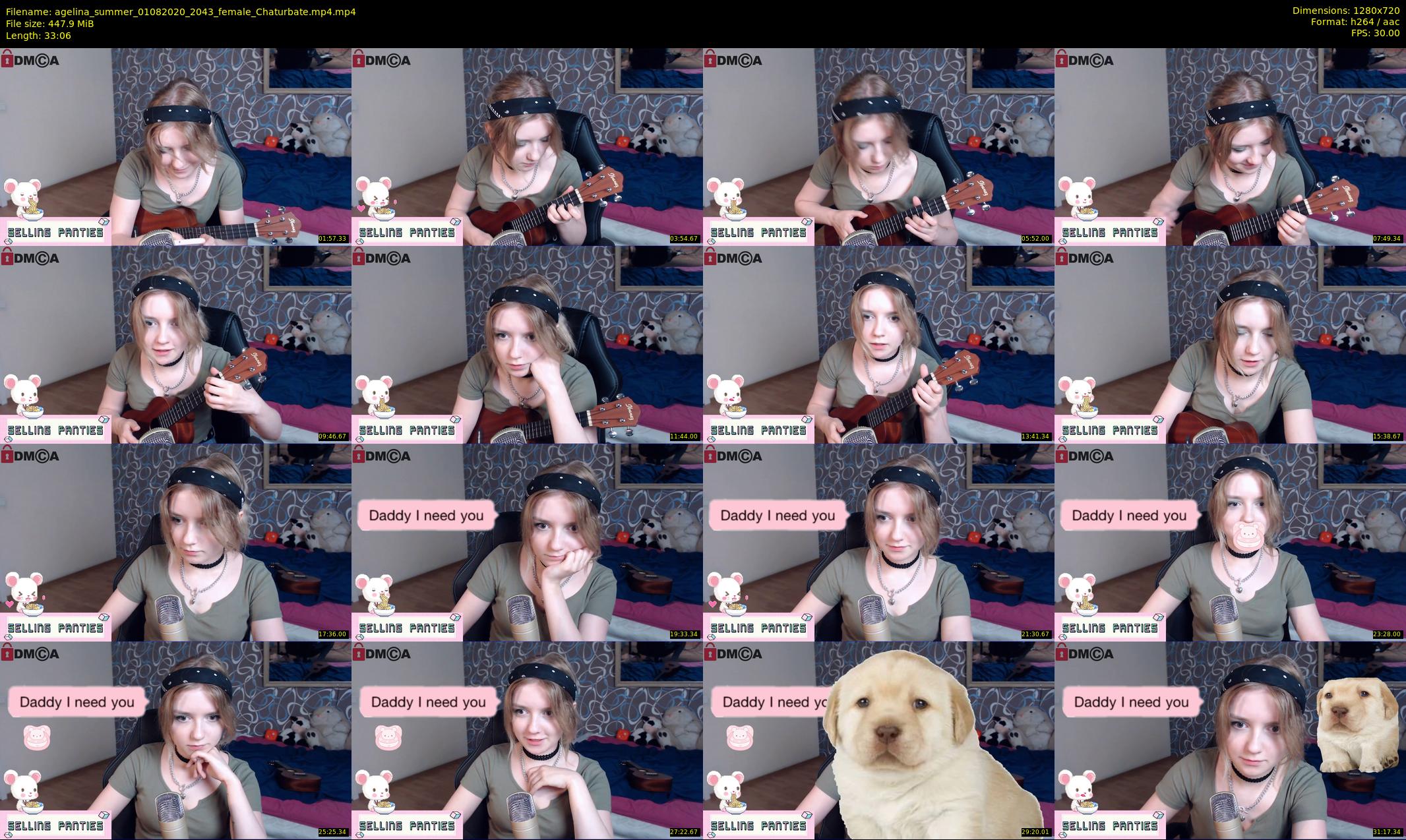 agelina_summer — 34 minute Chaturbate female cam show recording, 720p, Aug 1, 2020