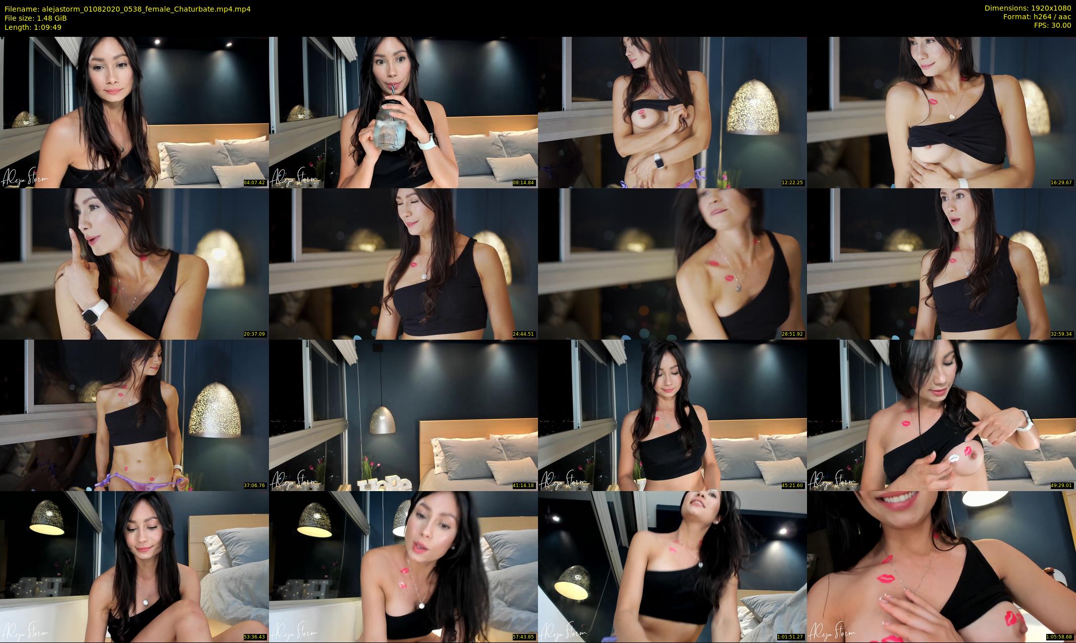 alejastorm — 70 minute Chaturbate female cam show recording, 1080p, Aug 1, 2020
