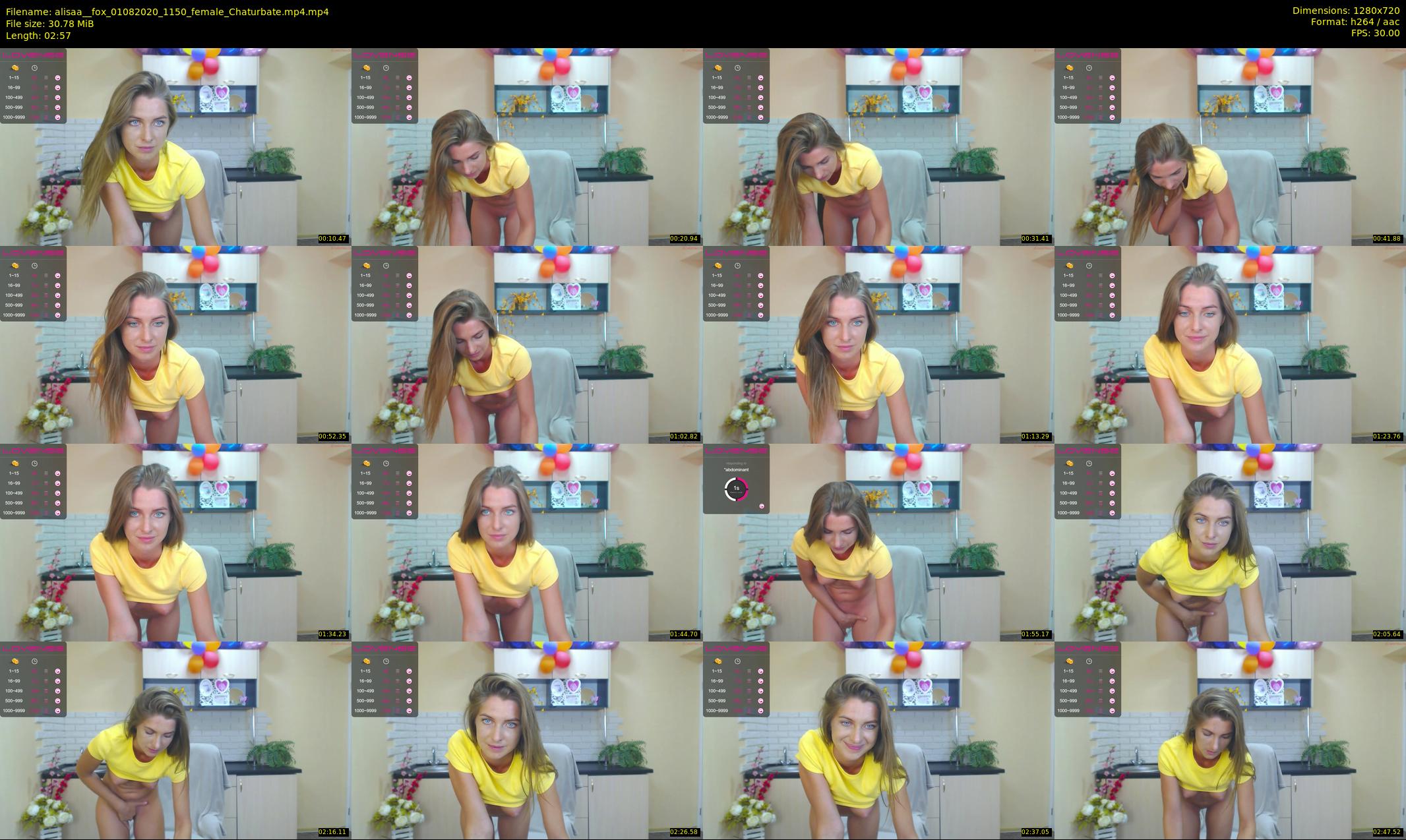 alisaa__fox — 3 minute Chaturbate female cam show recording, 720p, Aug 1, 2020