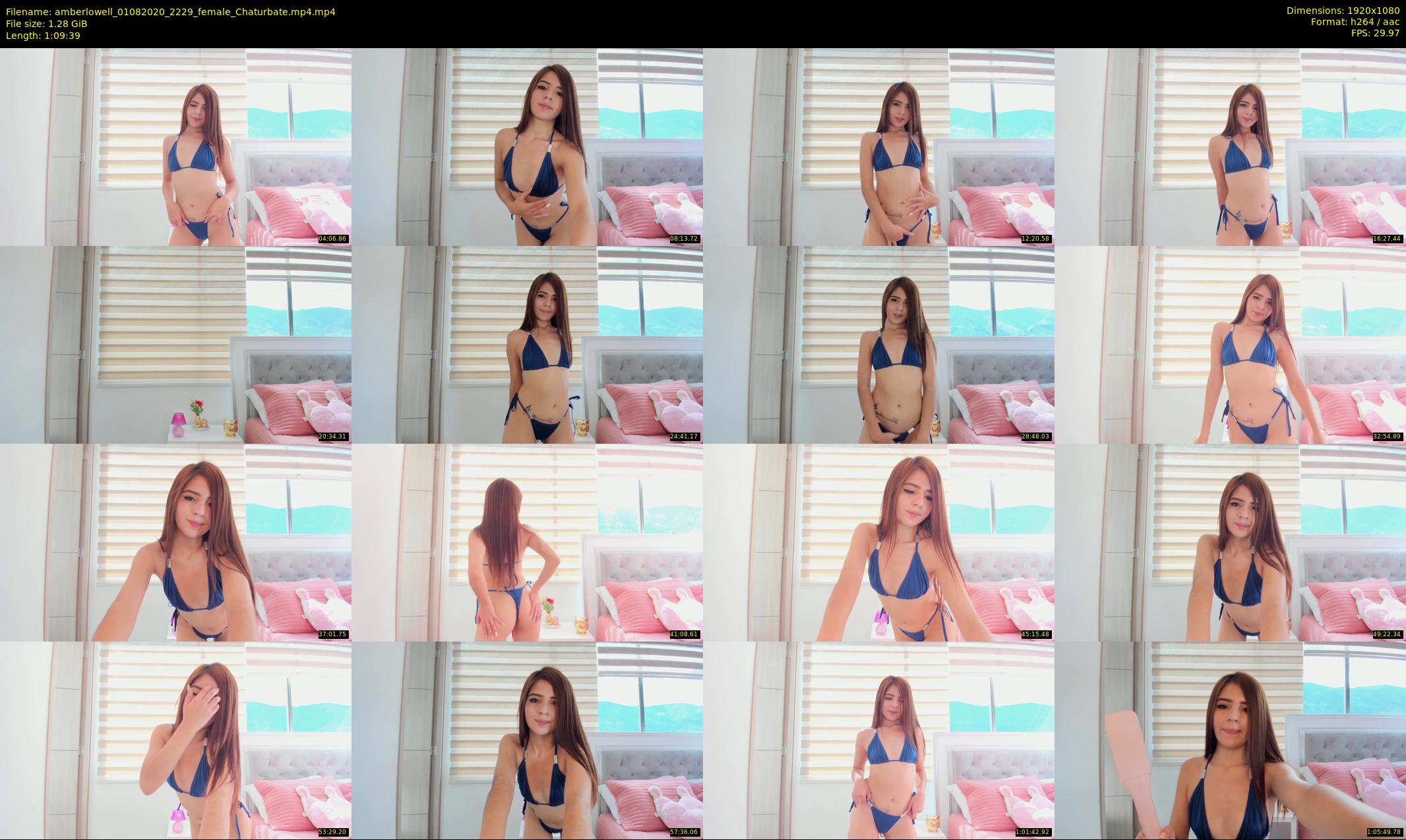 amberlowell — 70 minute Chaturbate female cam show recording, 1080p, Aug 1, 2020