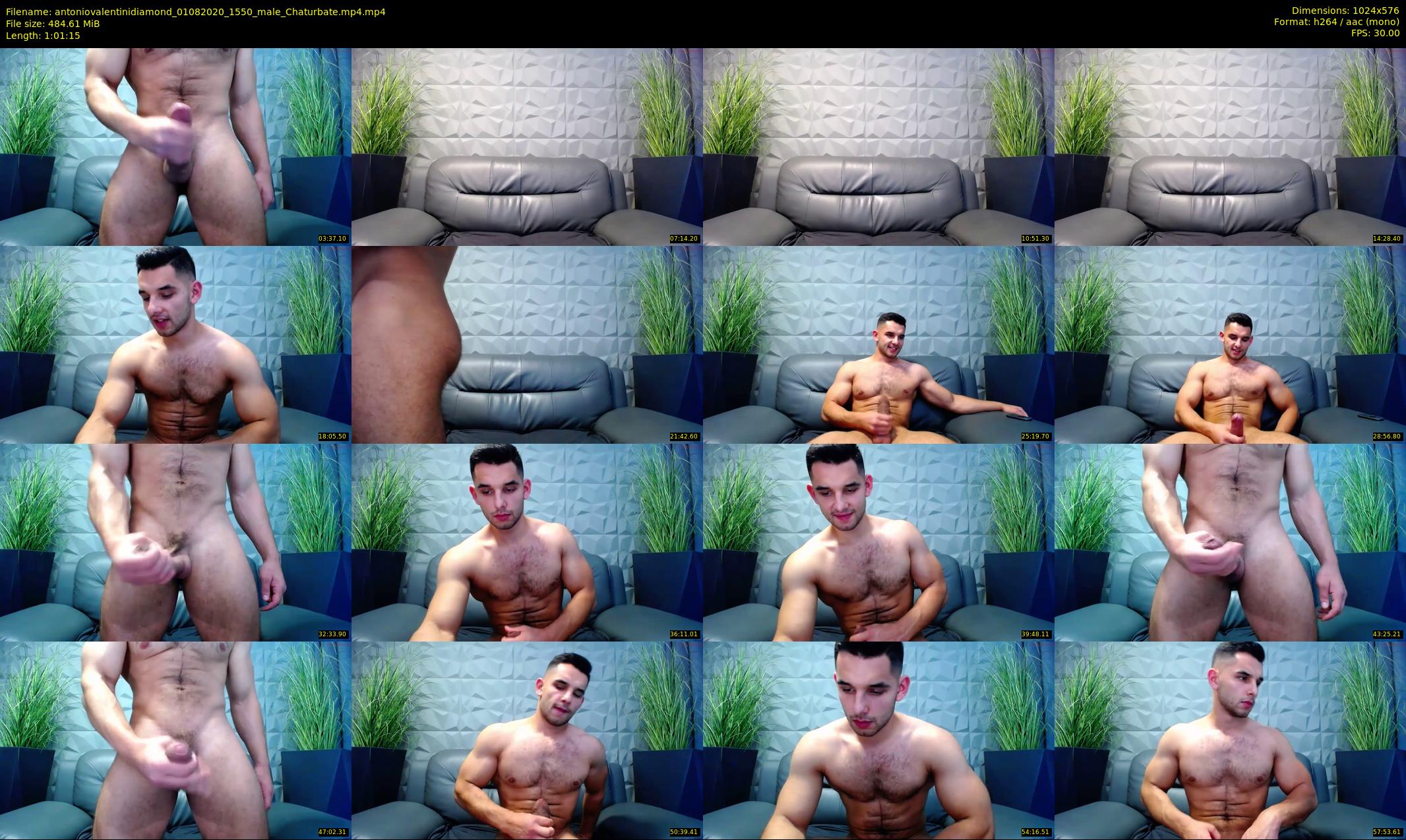 antoniovalentinidiamond — 62 minute Chaturbate male cam show recording, 480p, Aug 1, 2020