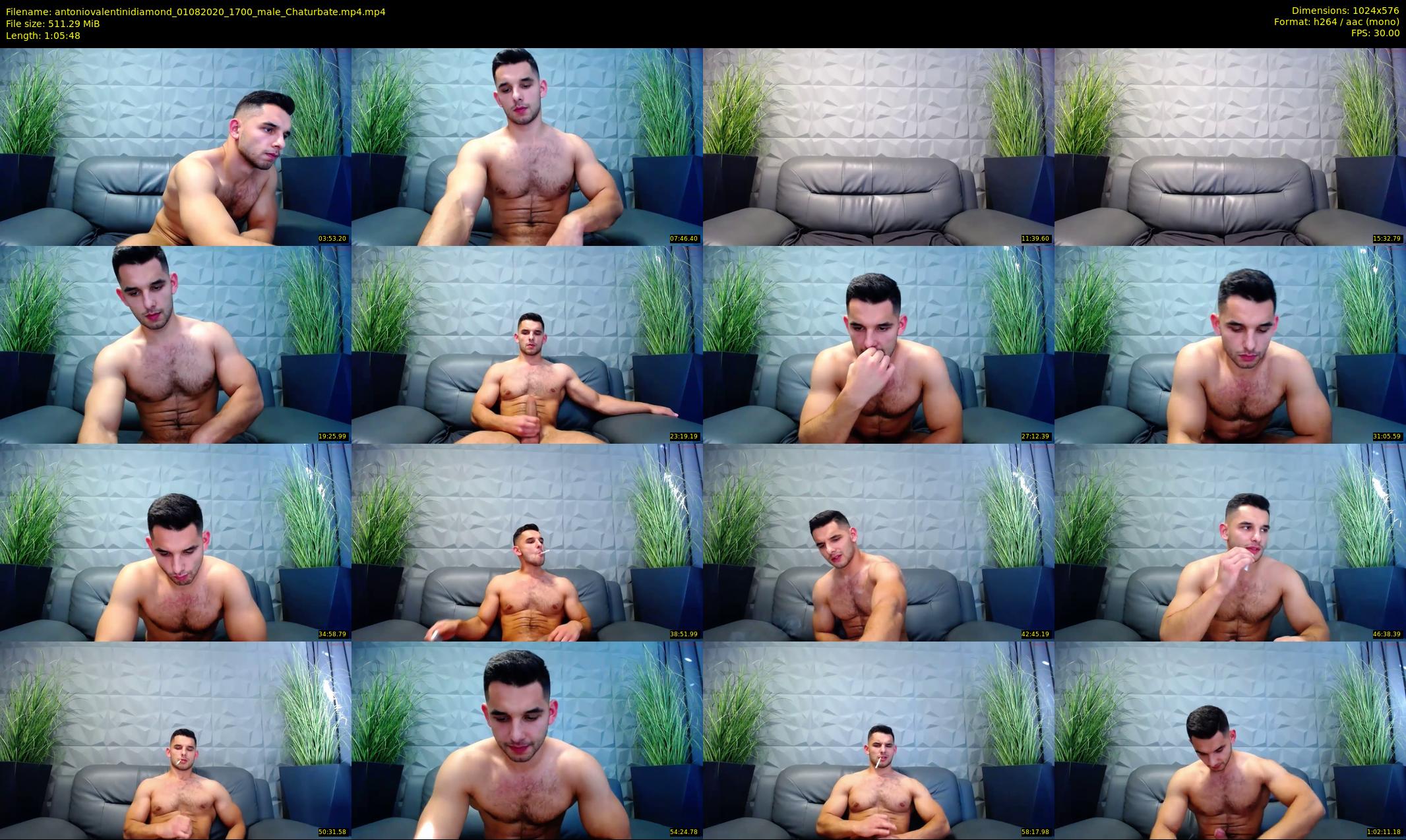 antoniovalentinidiamond — 66 minute Chaturbate male cam show recording, 480p, Aug 1, 2020