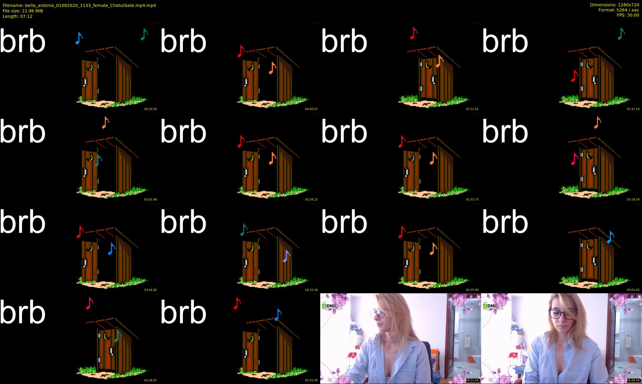 bella_antonia — 8 minute Chaturbate female cam show recording, 720p, Aug 1, 2020