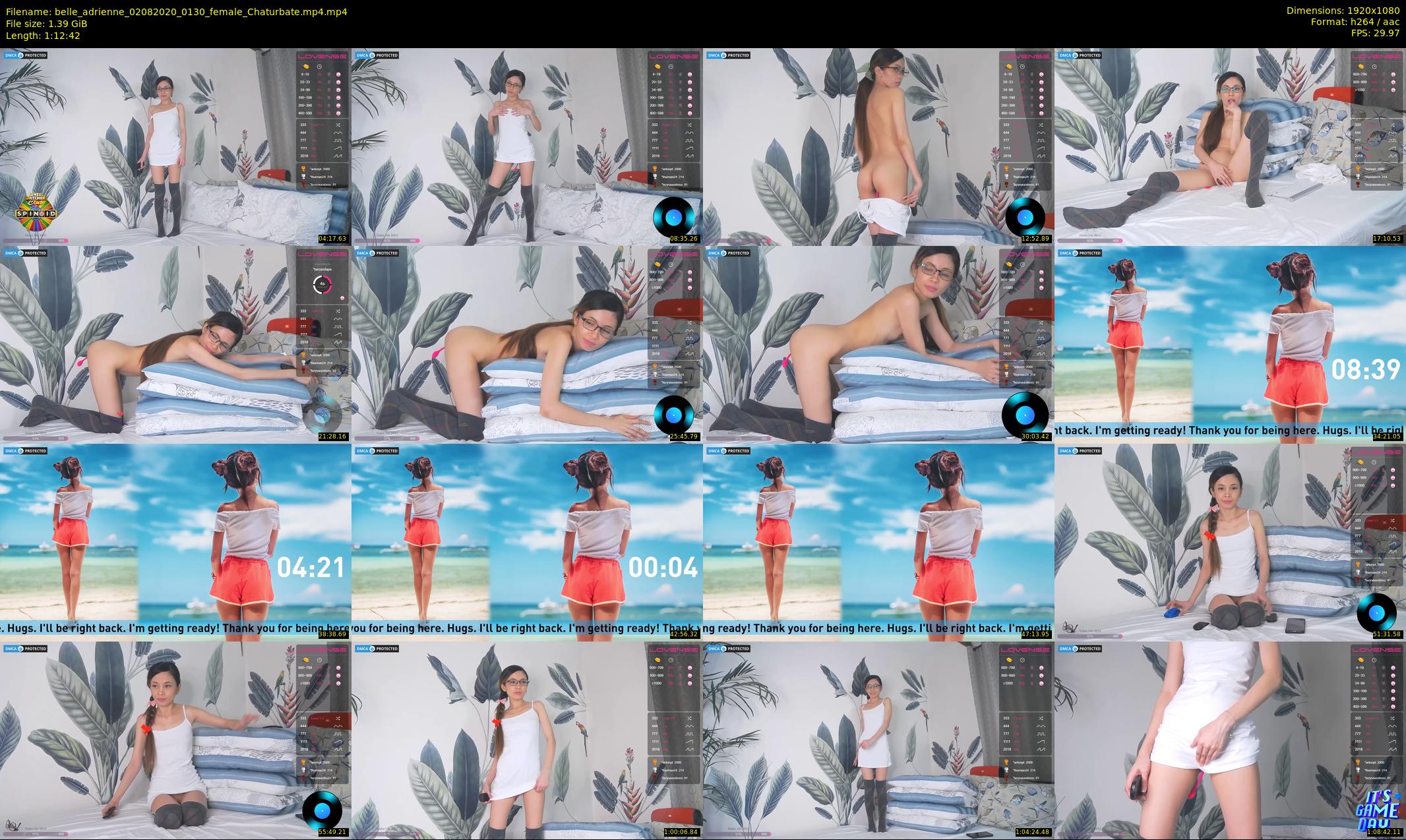 belle_adrienne — 73 minute Chaturbate couple cam show recording, 1080p, Aug 2, 2020
