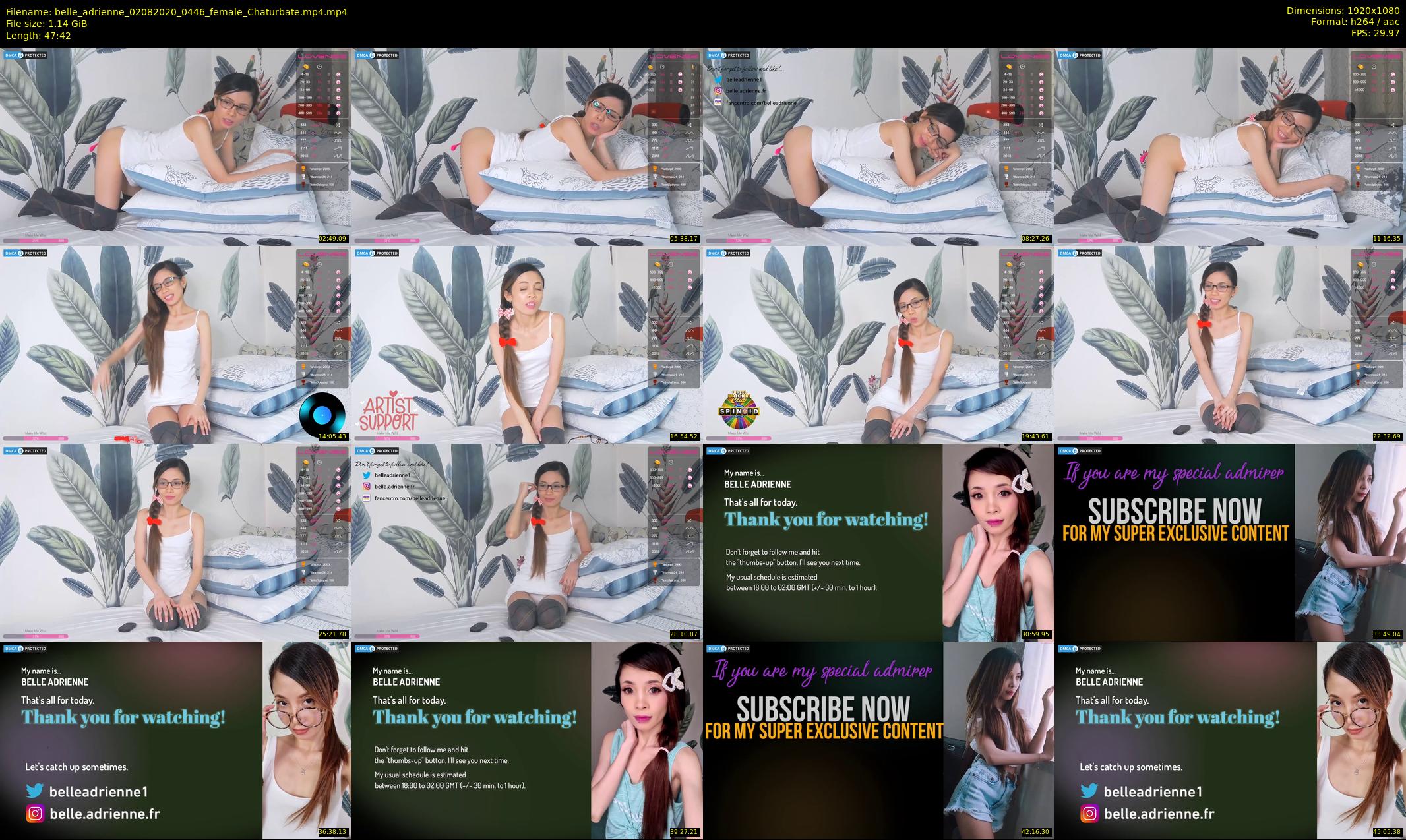 belle_adrienne — 48 minute Chaturbate couple cam show recording, 1080p, Aug 2, 2020