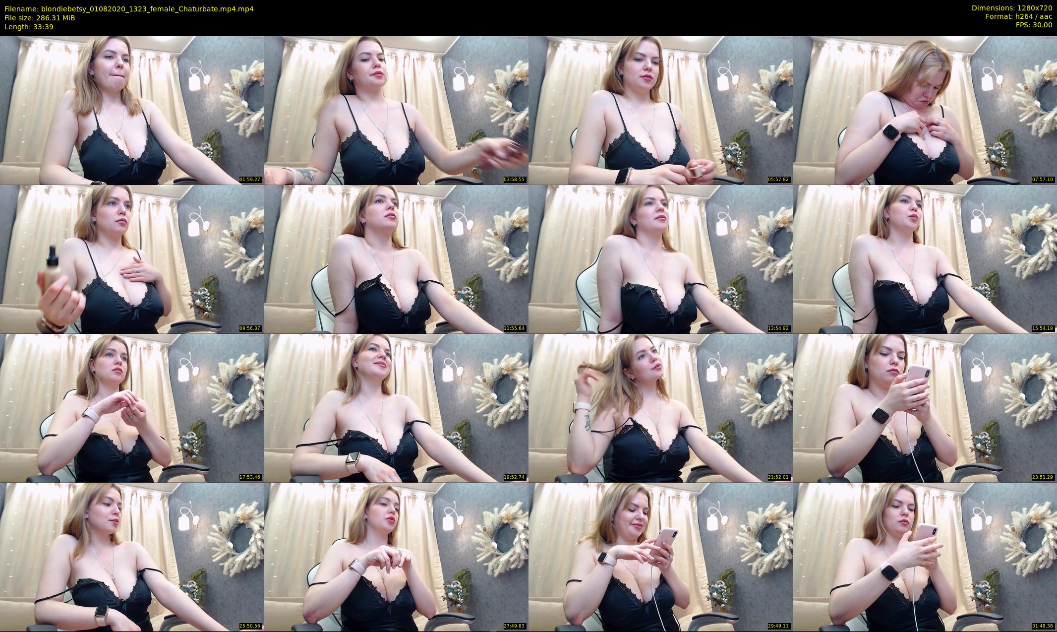 blondiebetsy — 34 minute Chaturbate female cam show recording, 720p, Aug 1, 2020