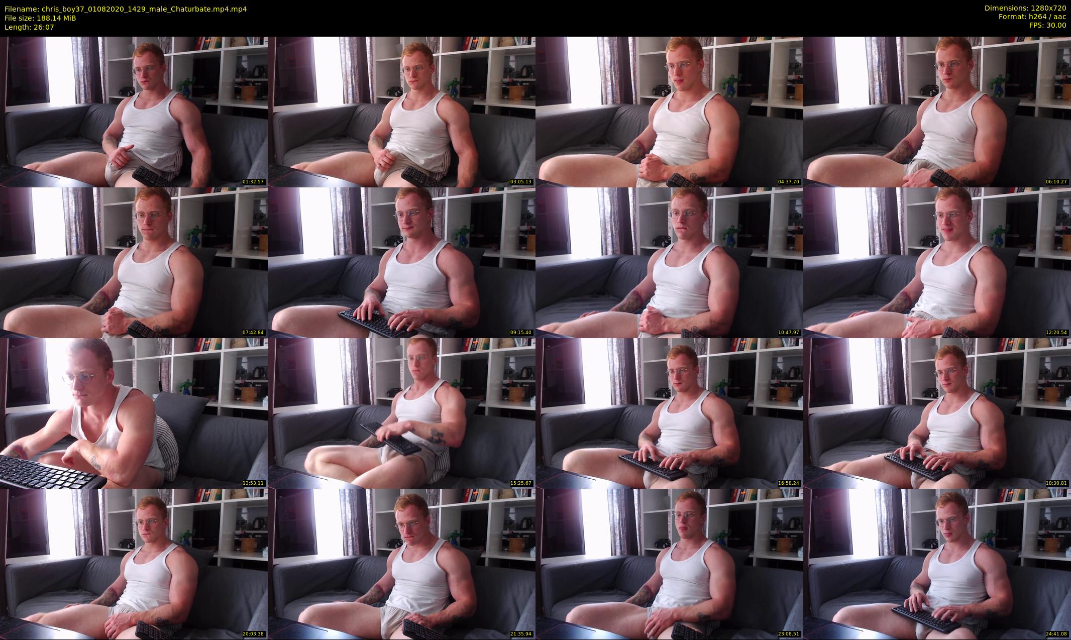 chris_boy37 — 27 minute Chaturbate male cam show recording, 720p, Aug 1, 2020