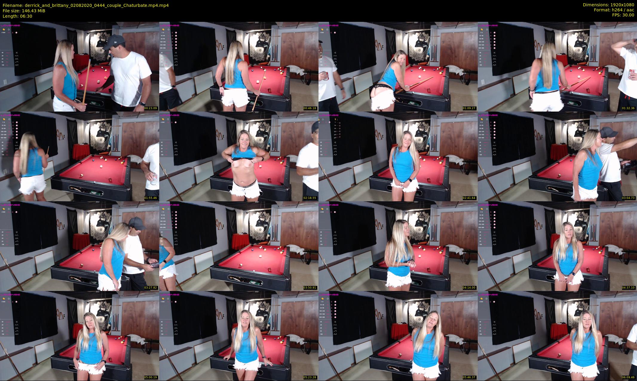derrick_and_brittany — 7 minute Chaturbate couple cam show recording, 1080p, Aug 2, 2020