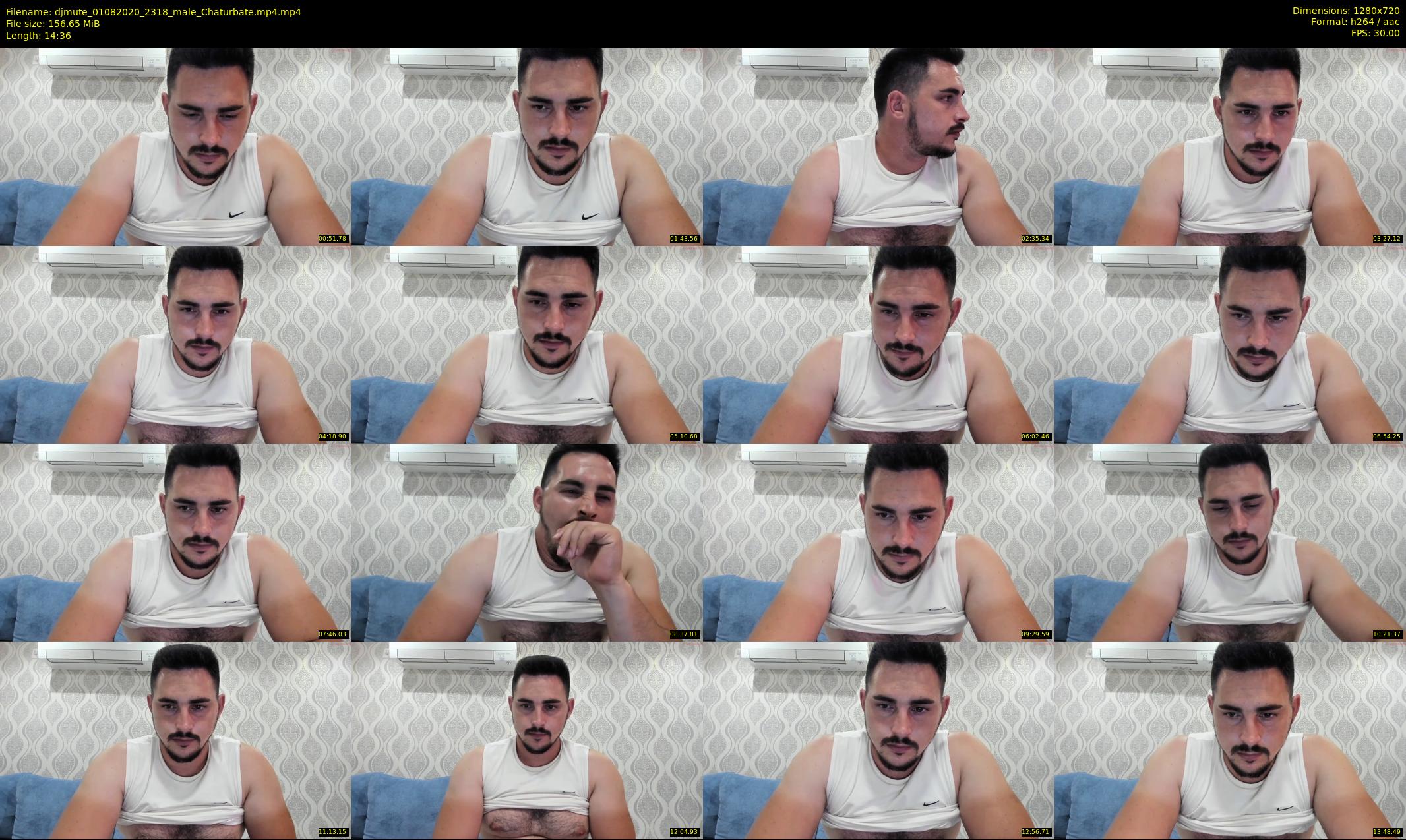 djmute — 15 minute Chaturbate male cam show recording, 720p, Aug 1, 2020