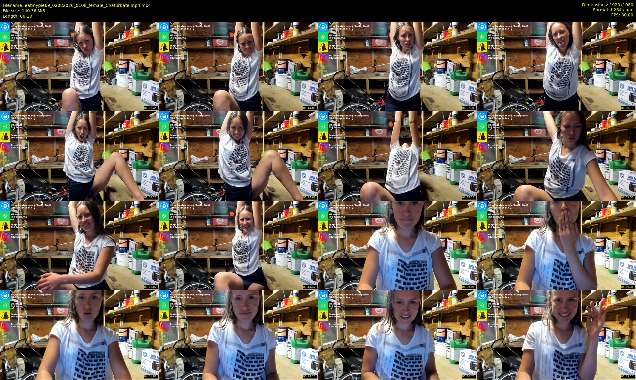 eatmypie69 — 7 minute Chaturbate female cam show recording, 1080p, Aug 2, 2020