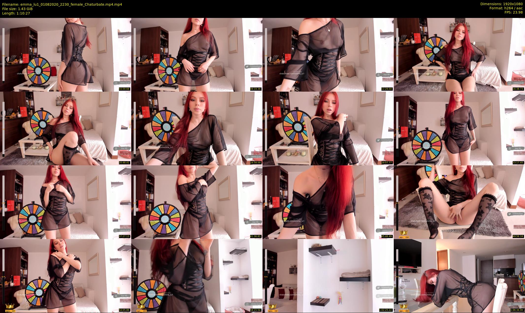 emma_lu1 — 71 minute Chaturbate female cam show recording, 1080p, Aug 1, 2020