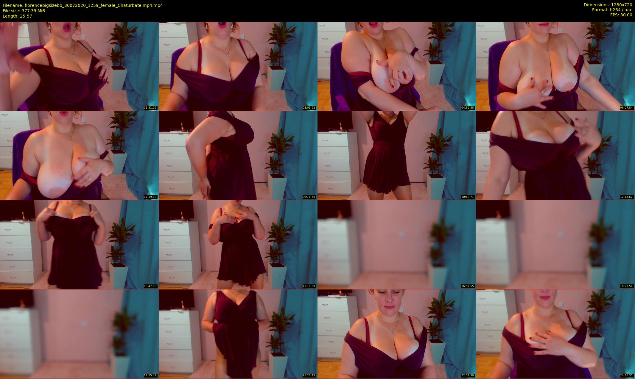 florencebigsizebb — 26 minute Chaturbate female cam show recording, 720p, Jul 30, 2020