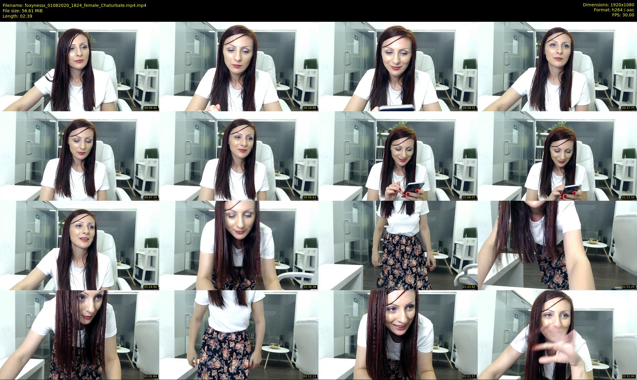 foxynesss — 3 minute Chaturbate female cam show recording, 1080p, Aug 1, 2020