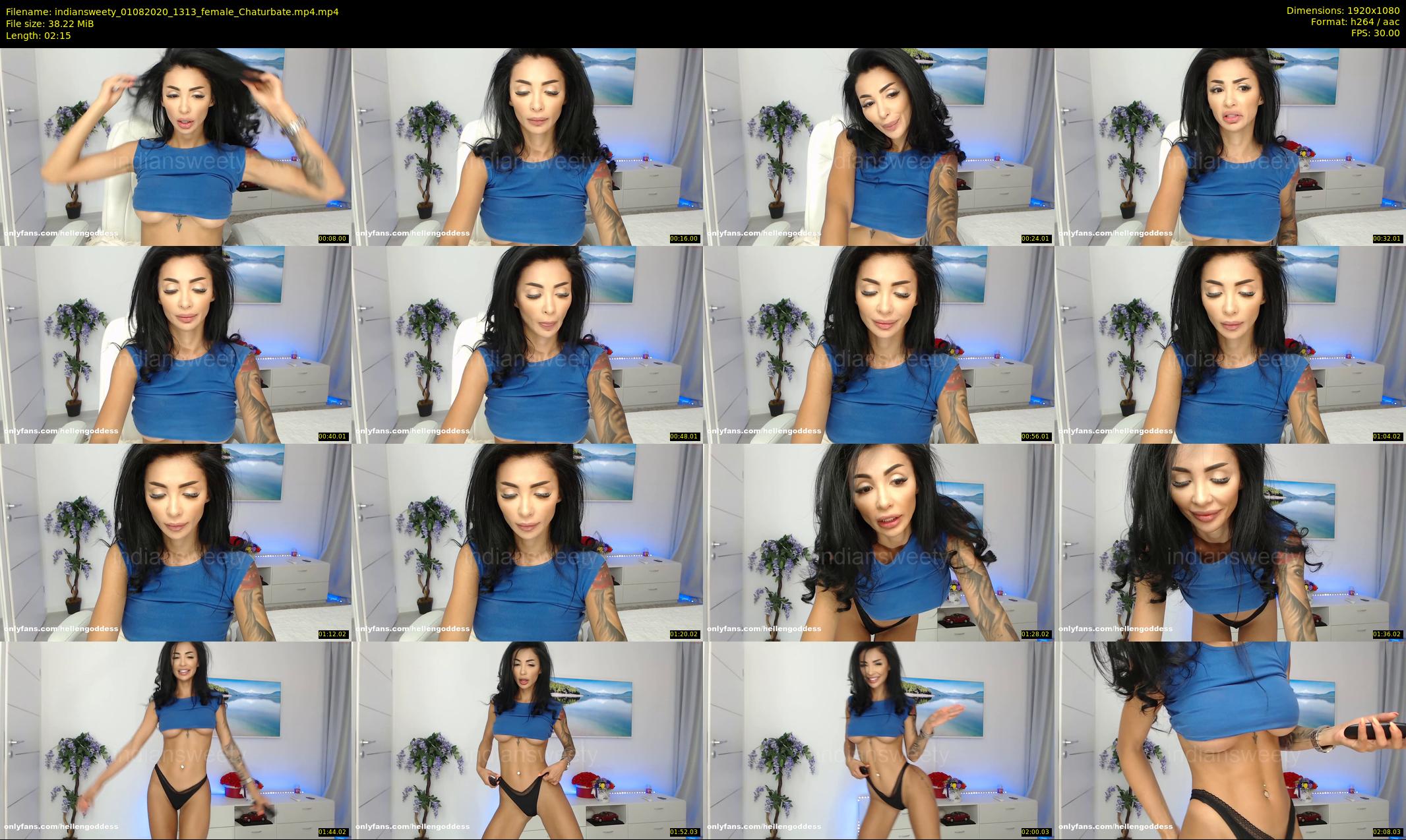 indiansweety — 3 minute Chaturbate female cam show recording, 1080p, Aug 1, 2020