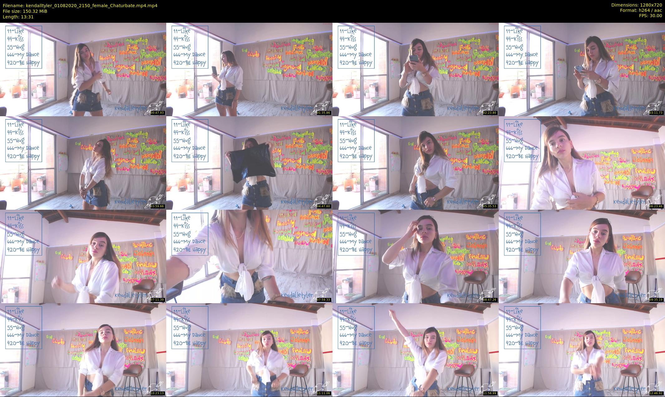 kendalltyler — 14 minute Chaturbate female cam show recording, 720p, Aug 1, 2020