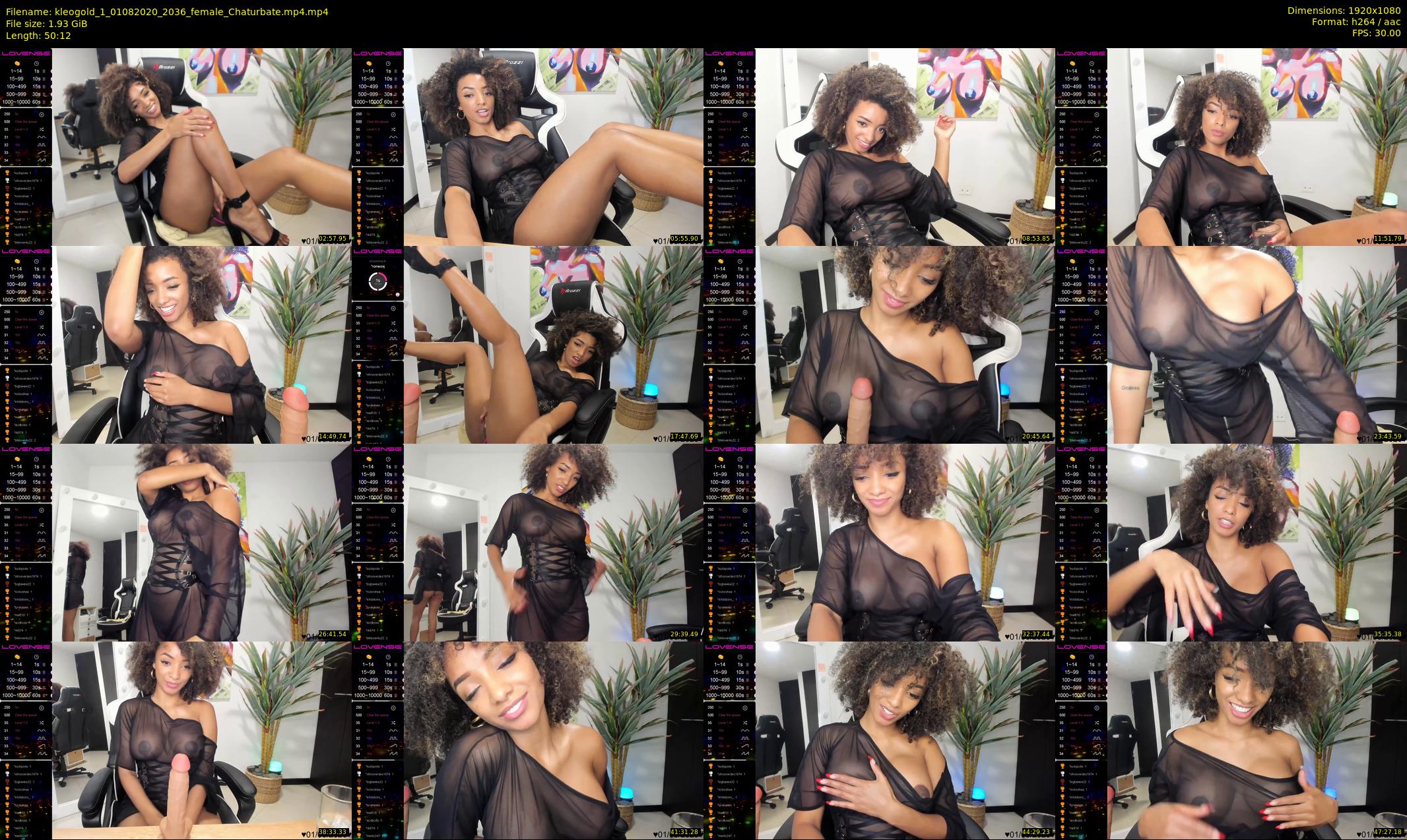 kleogold_1 — 51 minute Chaturbate female cam show recording, 1080p, Aug 1, 2020