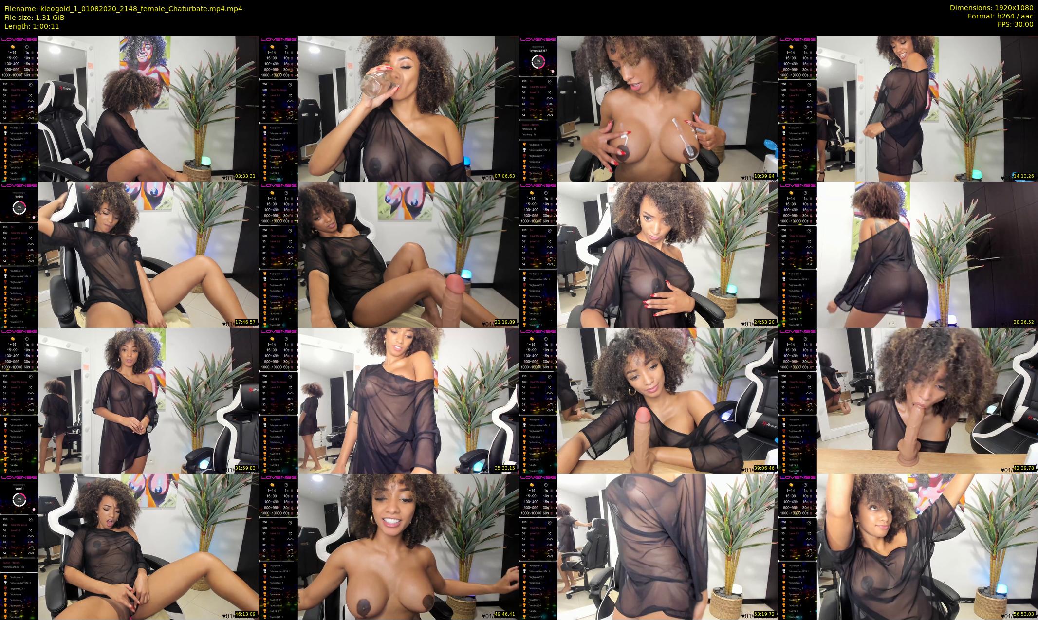 kleogold_1 — 61 minute Chaturbate female cam show recording, 1080p, Aug 1, 2020